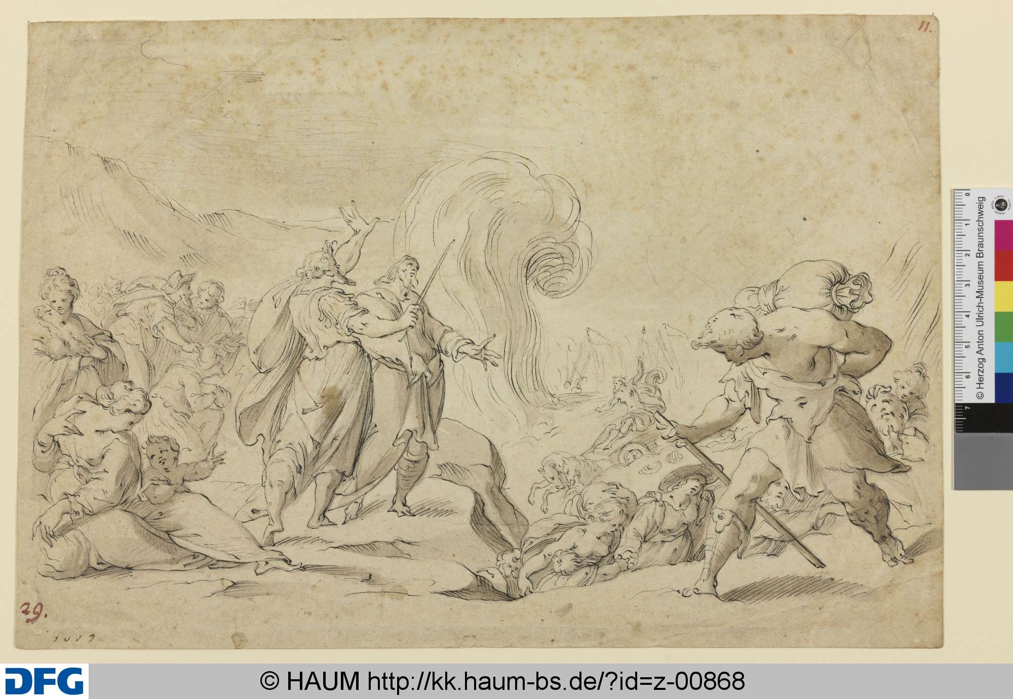 Der Zug der Ägypter durch das Rote Meer, Joseph - Umkreis Heintz, 1609