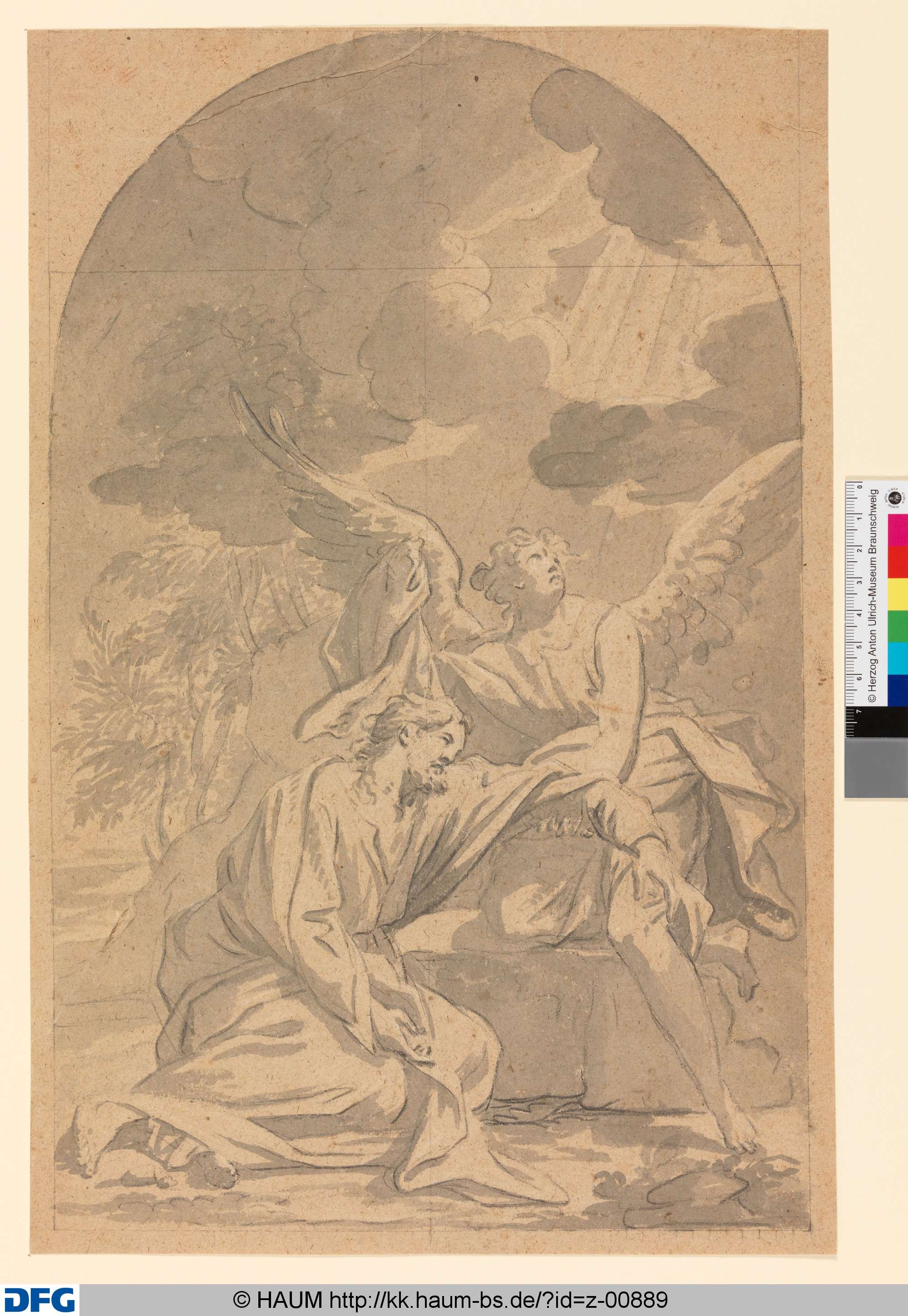 Christus mit dem Engel in Gethsemane, Johann Daniel Preißler, 1686–1737
