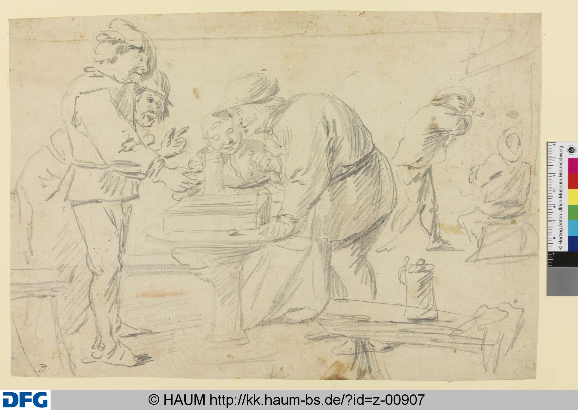 Bauern beim Tricktrackspiel, David Teniers, 1630–1642