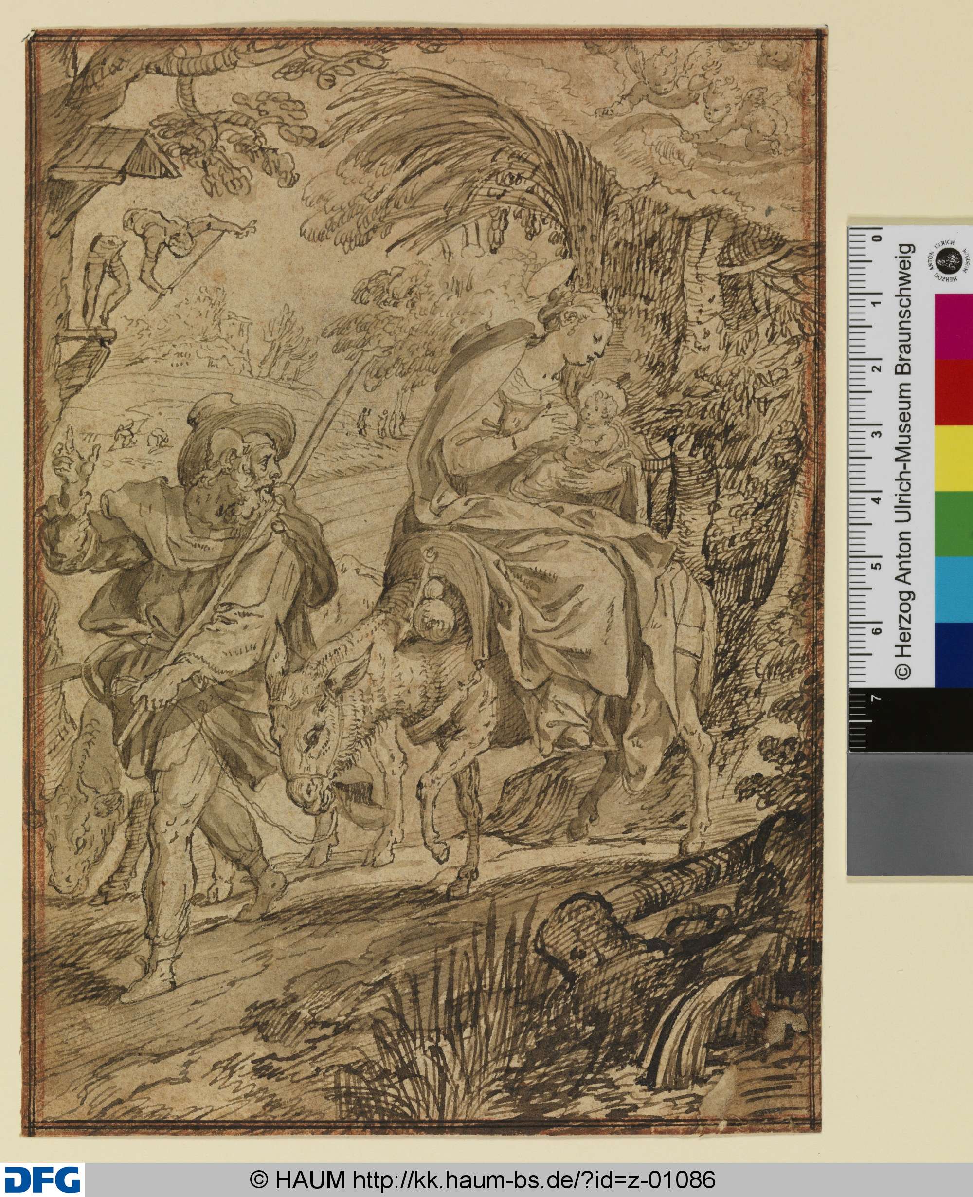 Flucht nach Ägypten, Maerten de Vos, 1552–1603