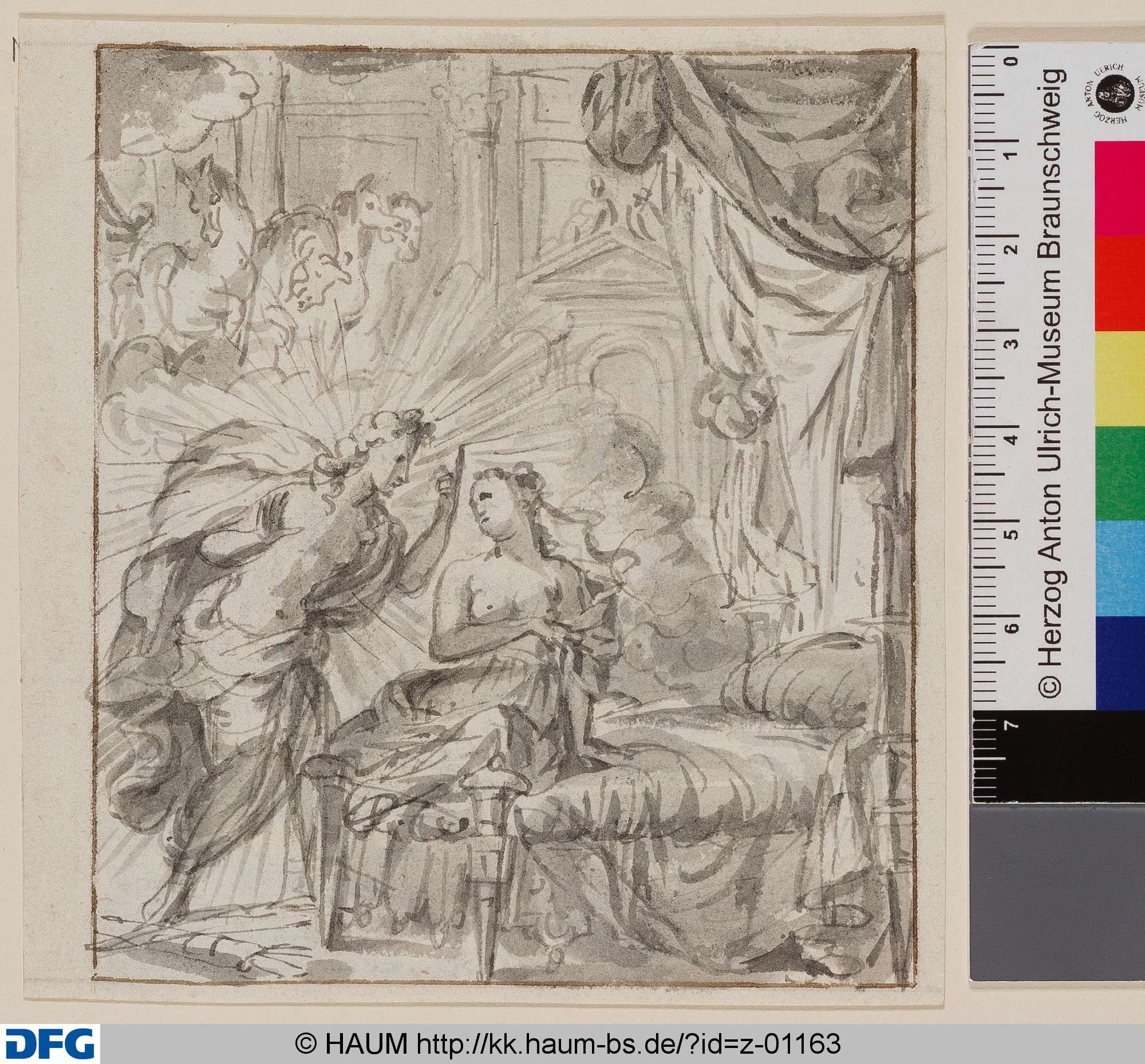 Apollo am Lager einer Jungfrau, Bernard Picart, 1693–1733