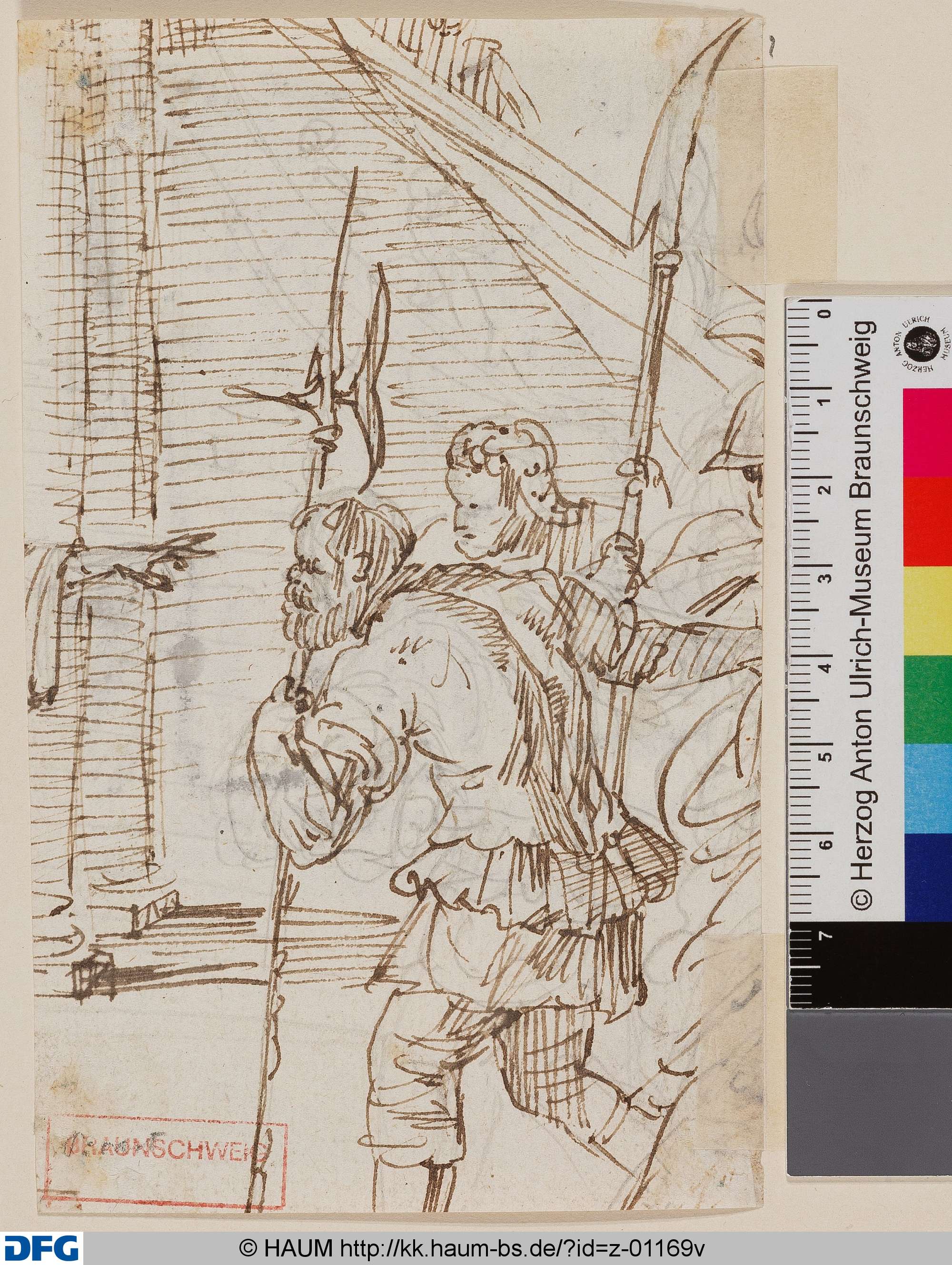 Zwei Männer mit Hellebarden, Bernard Picart, 1693–1733