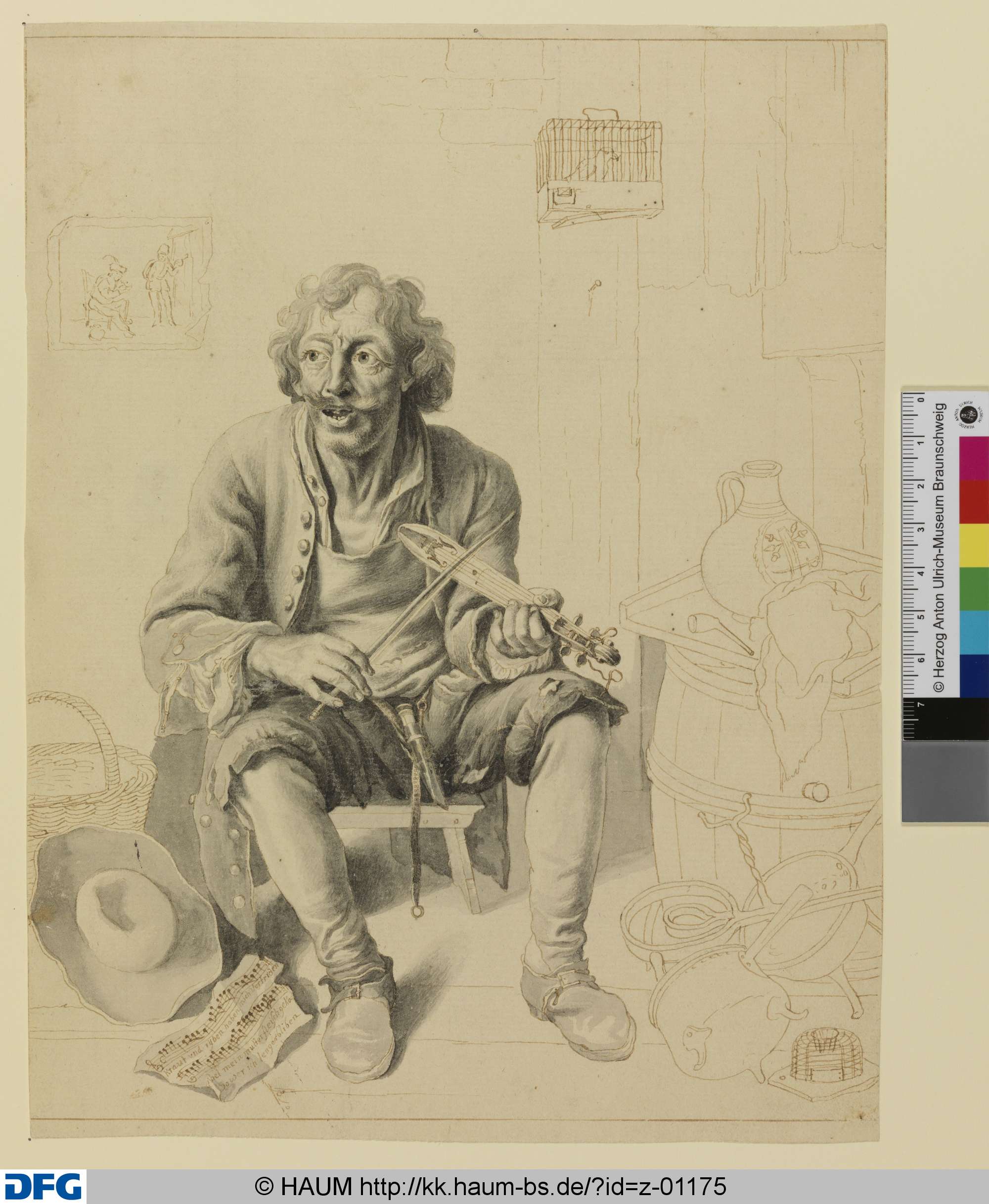 Der Bettelmusikant: "Kraut und Rüben haben mich vertrieben", Johann Philipp von der Schlichten, 1701–1745