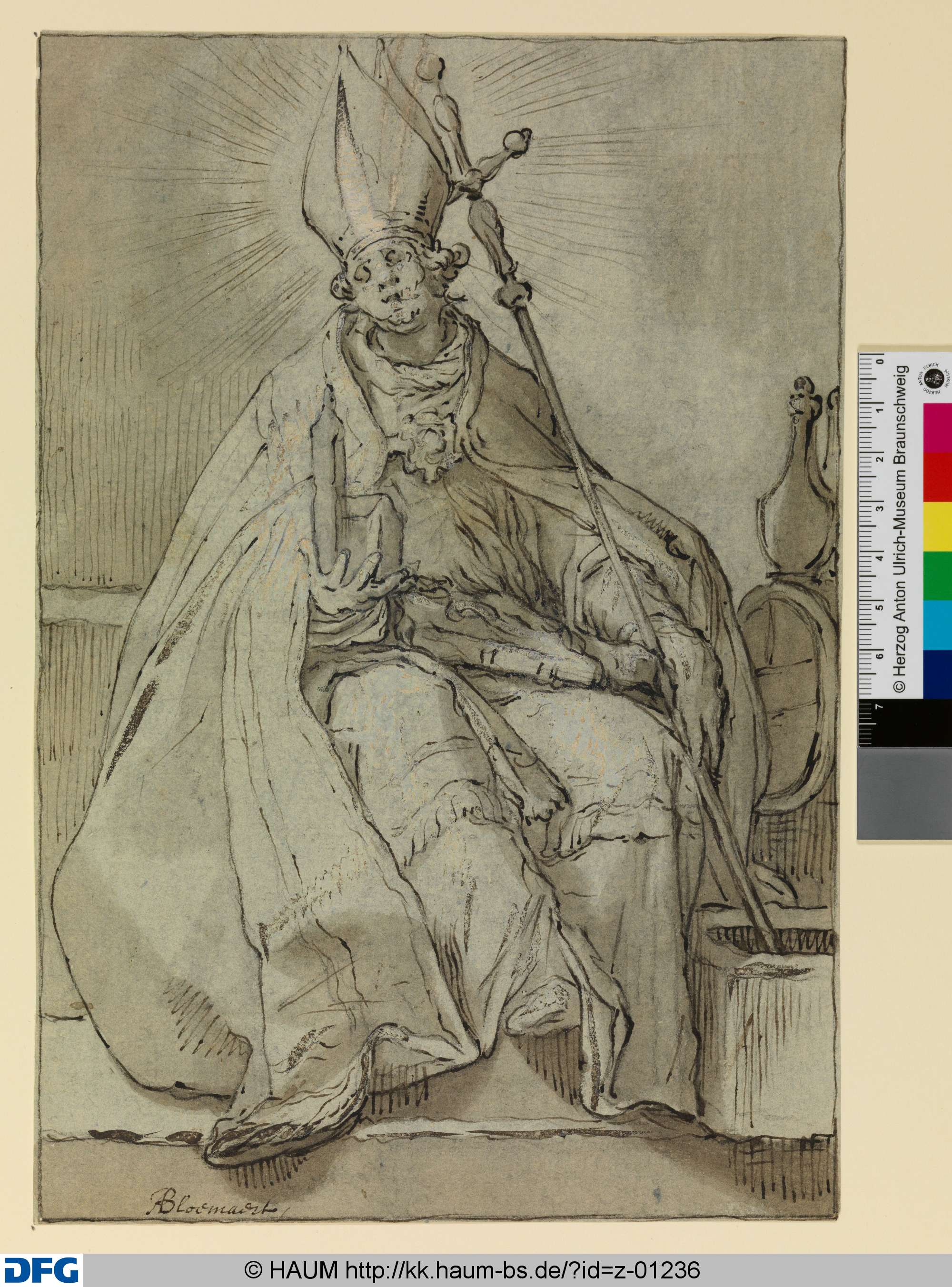 Der Heilige Willibrord, Bischof von Utrecht, Abraham Bloemaert, 1586–1651