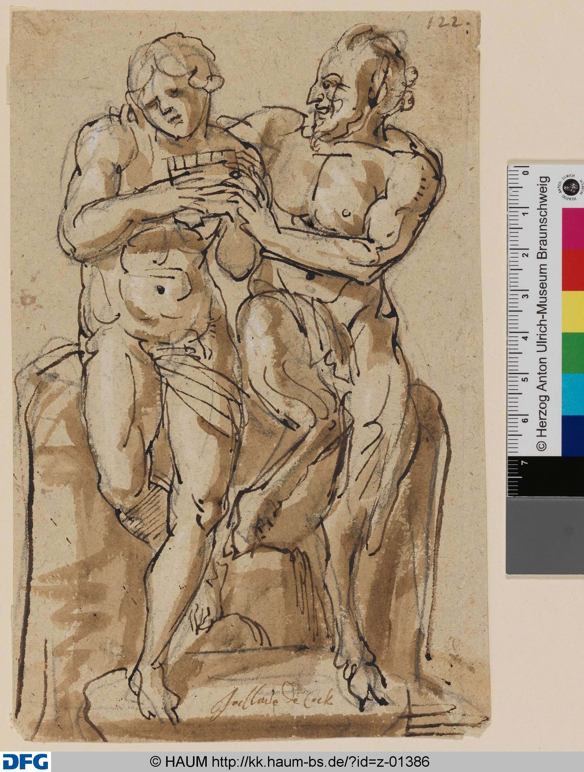 Satyr und Jüngling mit Flöte, Jan Claudius de Cock, 1688–1736