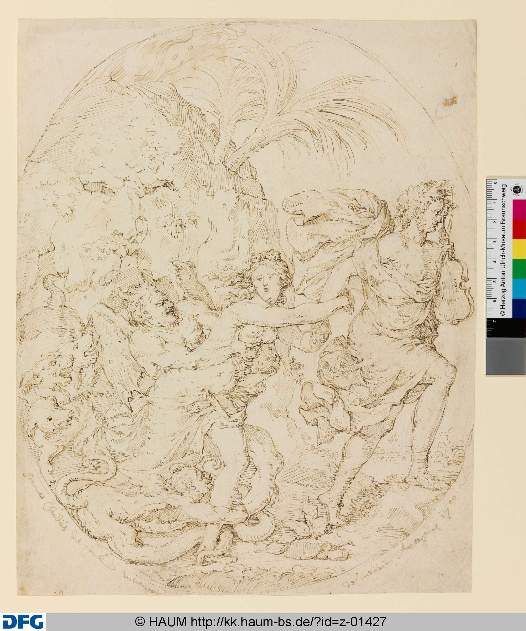 Orpheus befreit Eurydike, Jan Claudius de Cock, 1700