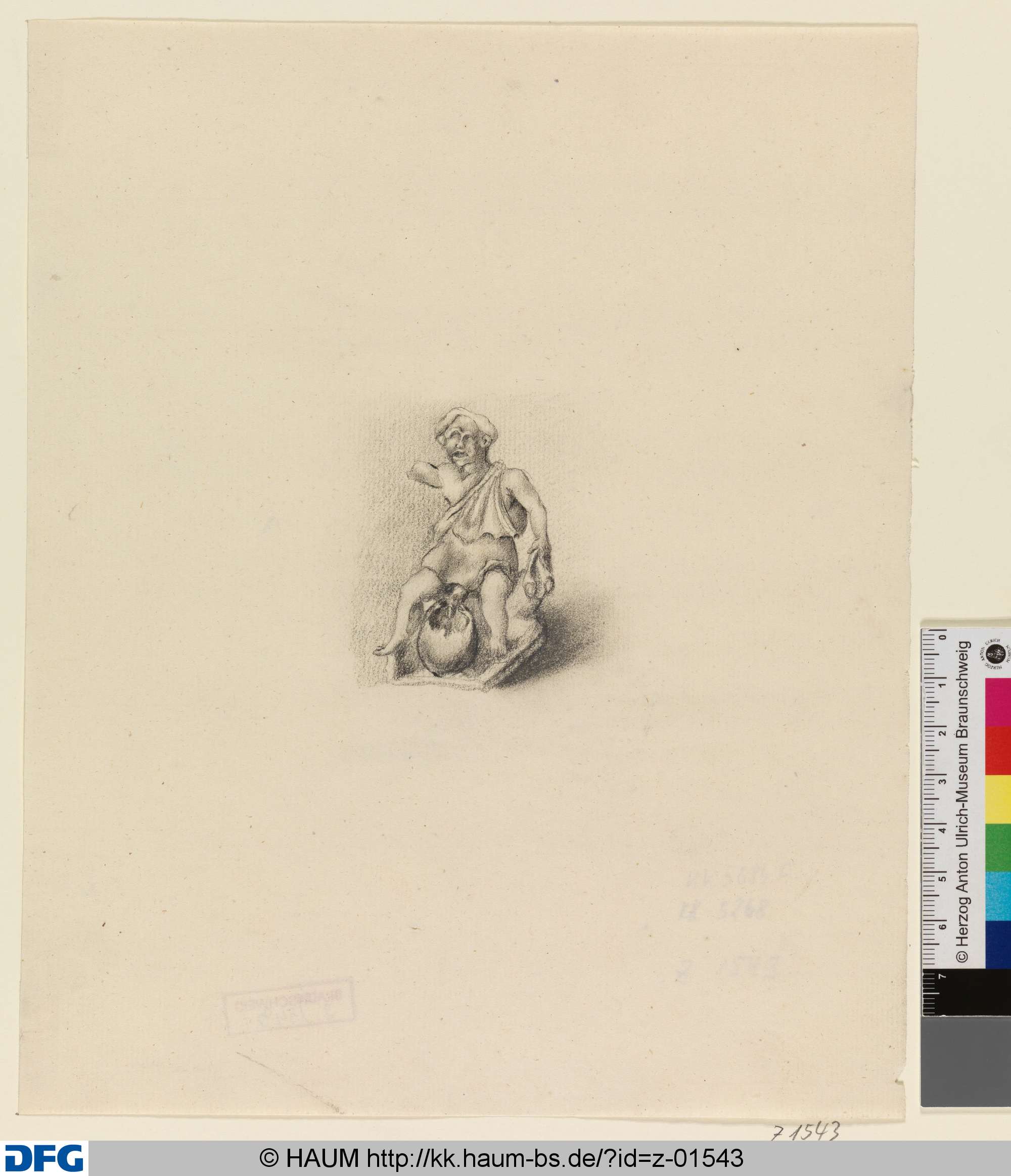 Sitzender Knabe als Brunnenfigur, Philipp Wilhelm Oeding