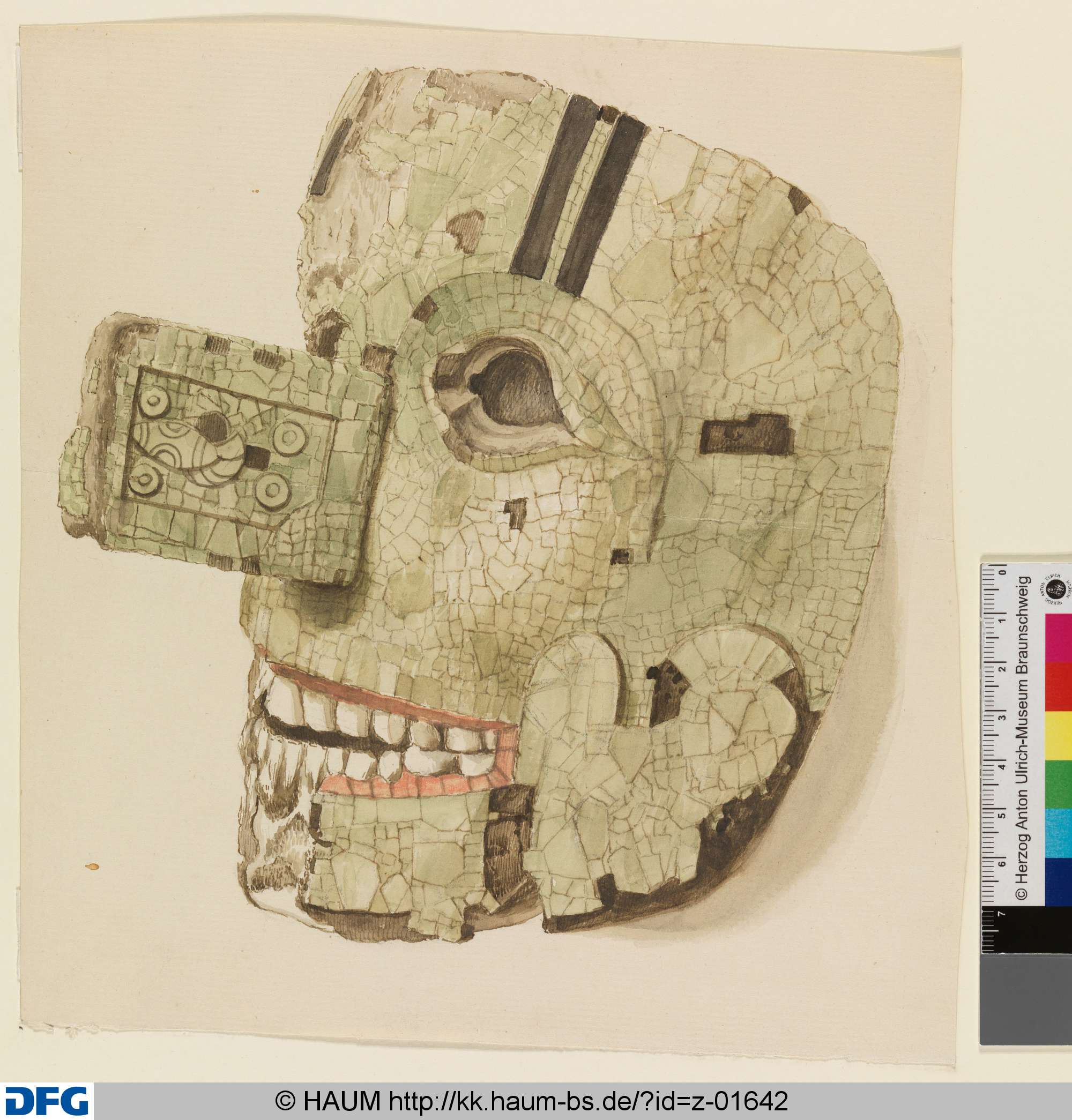 Schädelmaske, Philipp Wilhelm Oeding