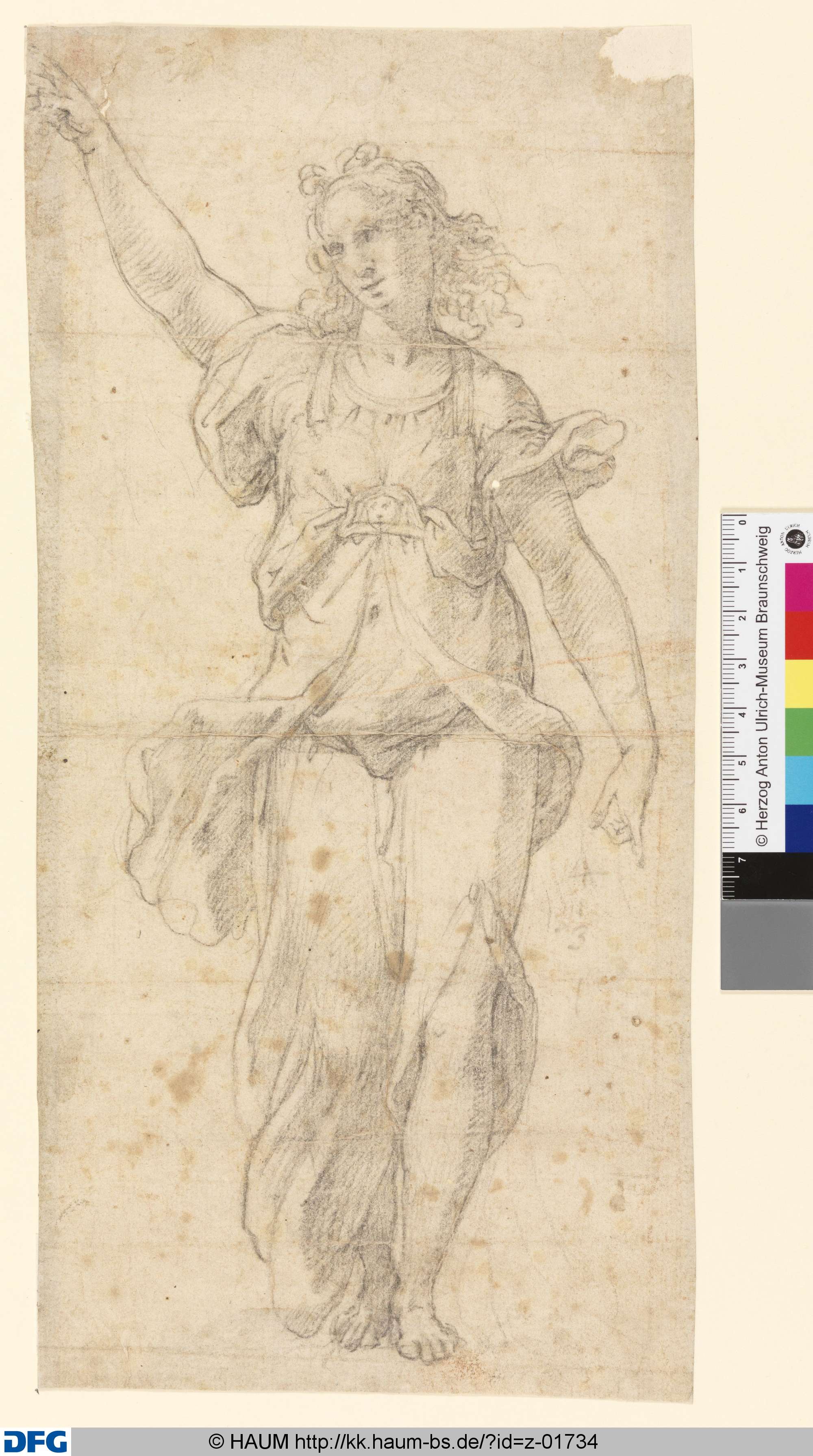 Studie zu einem Engel (?), Denys Calvaert, 1501–1515
