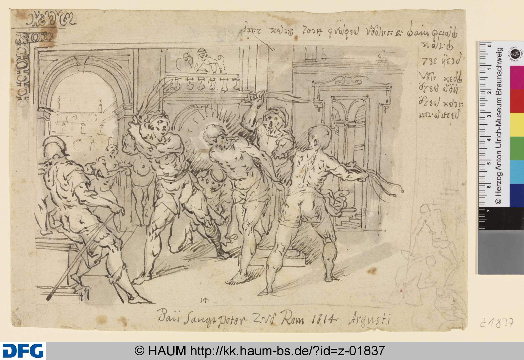 Die Geißelung Christi, Michael Herr, 1614