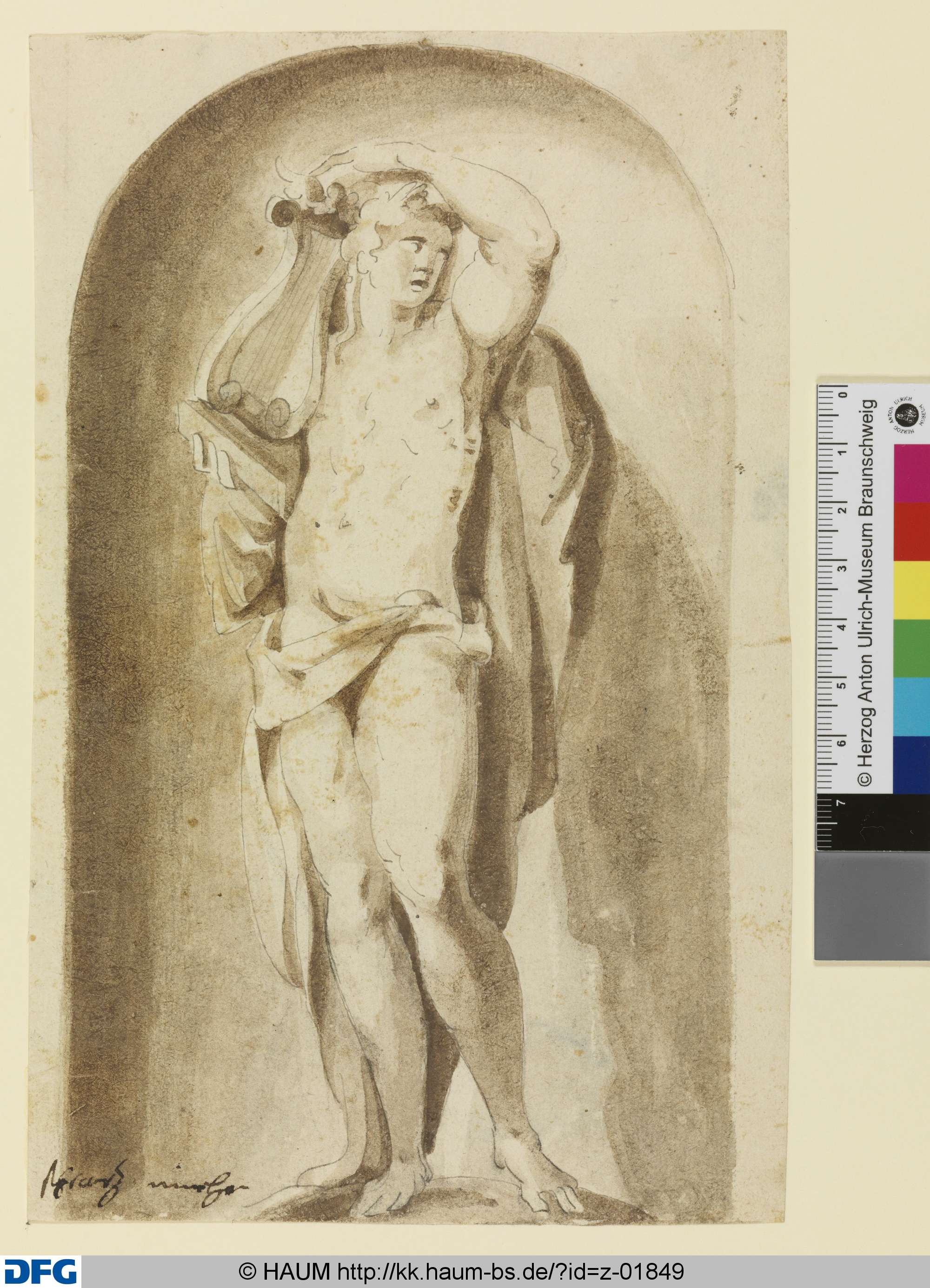 Apoll in einer Nische, Christoph Schwarz, 1565–1600