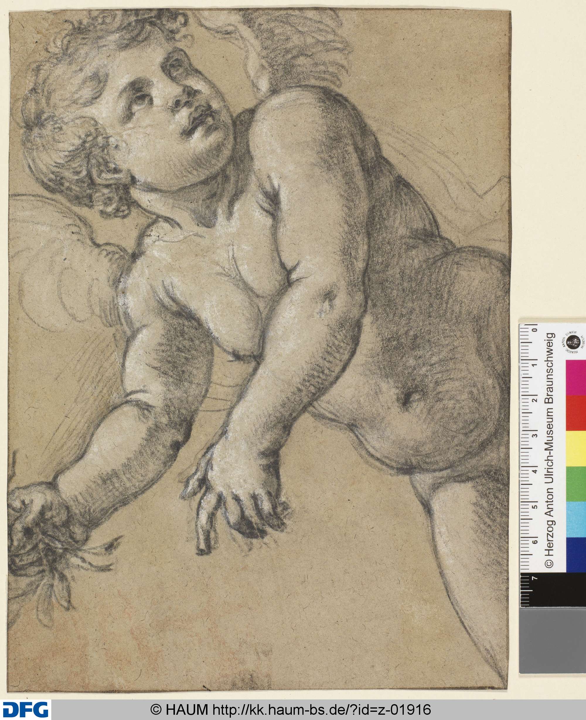 Fliegender Putto, Dietrich Ernst André, 1716–1720