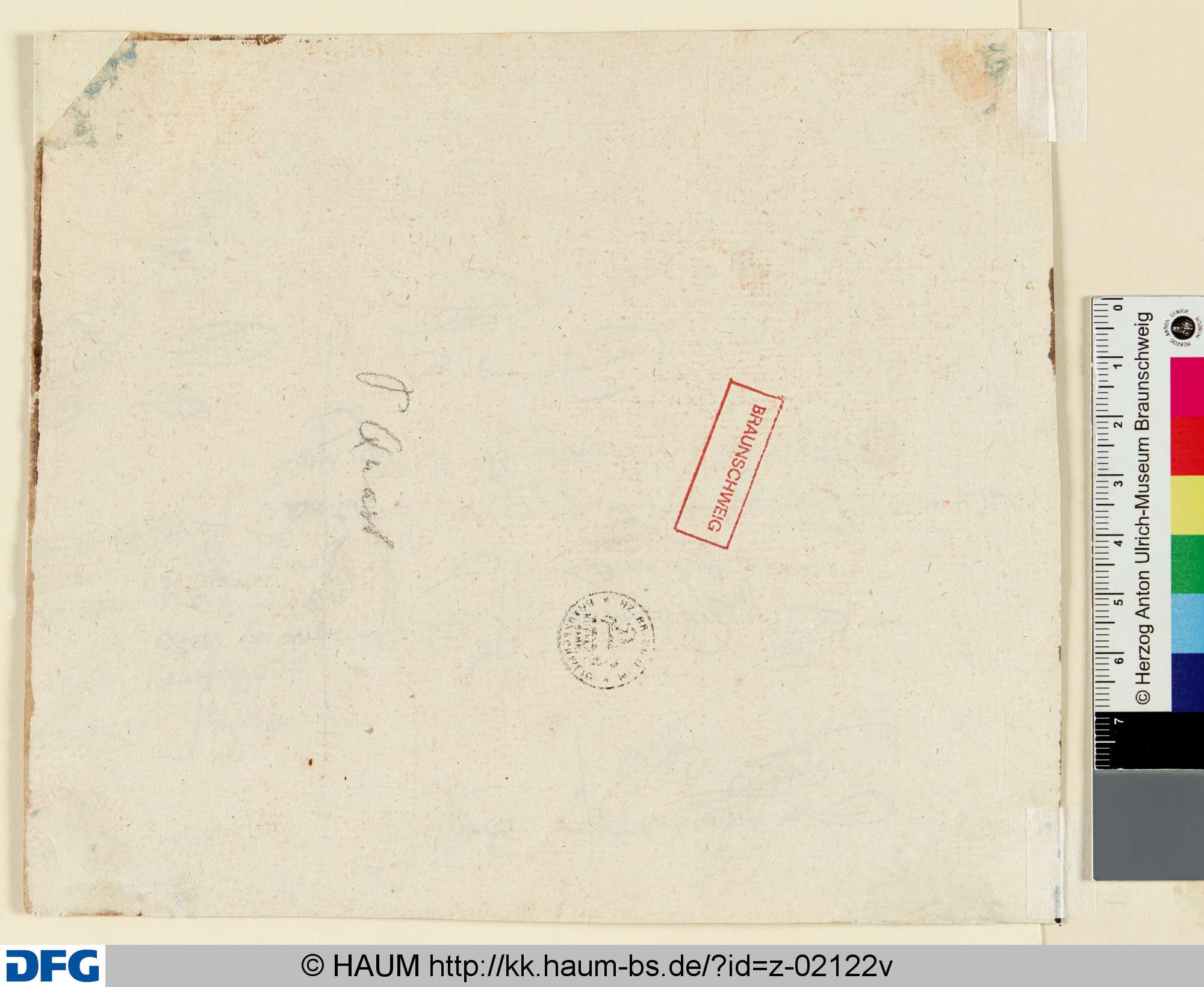 Unter der Doublierung Schreibproben und Text, Pieter Quast, 1626–1647