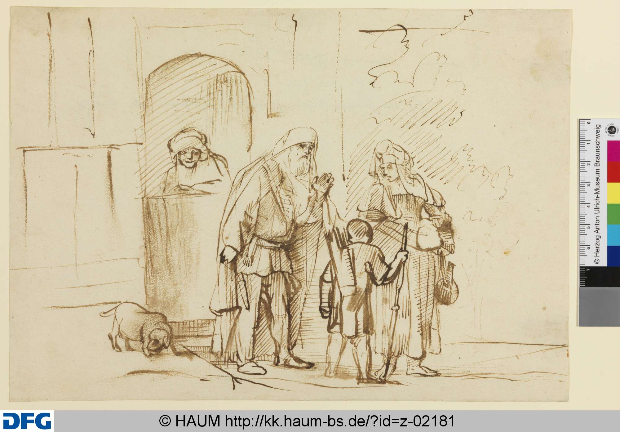 Die Verstoßung der Hagar, Rembrandt, 1651–1700