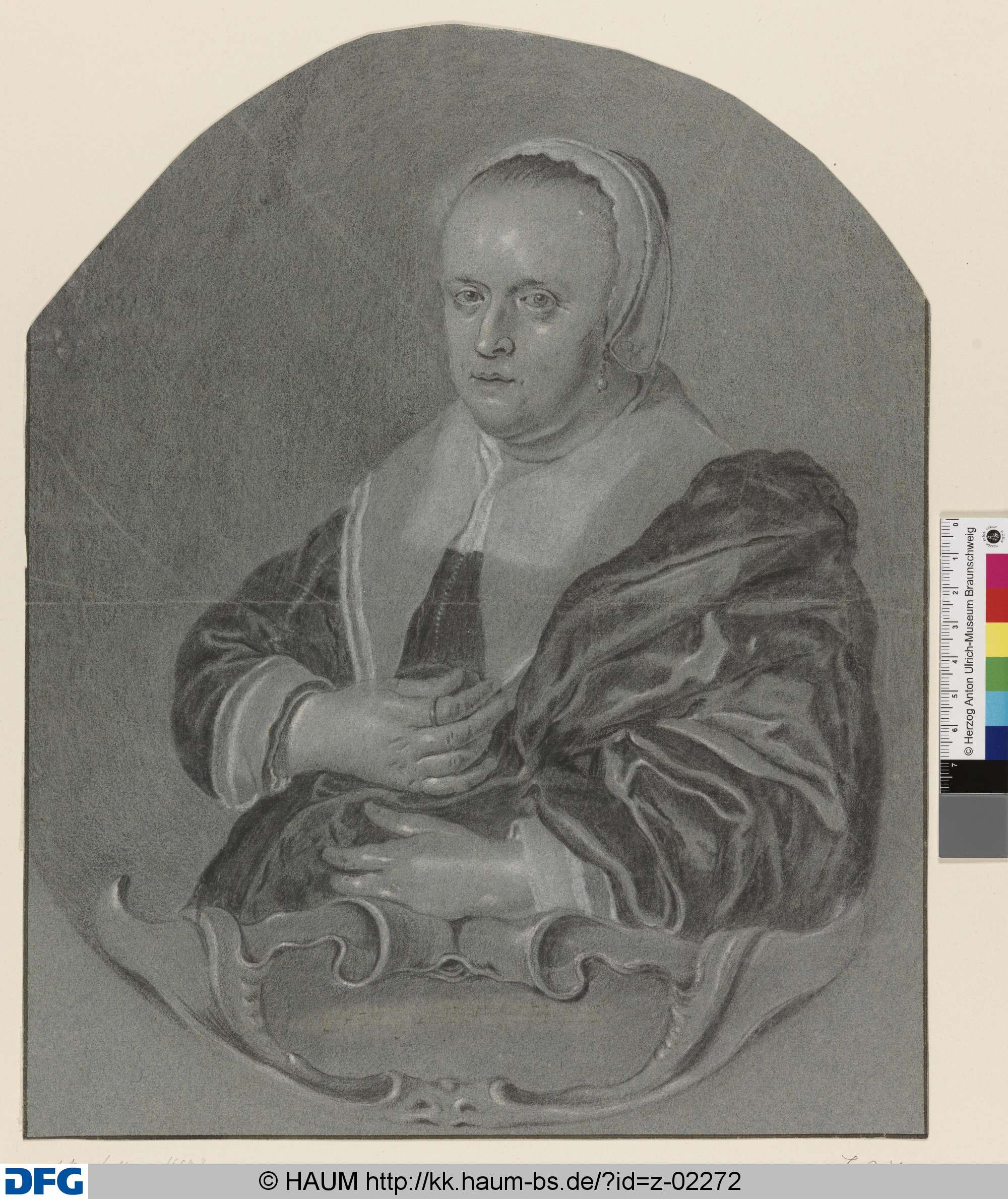 Halbfigur einer Frau mit Haube, Jacob Adriaensz Backer, 1645–1655