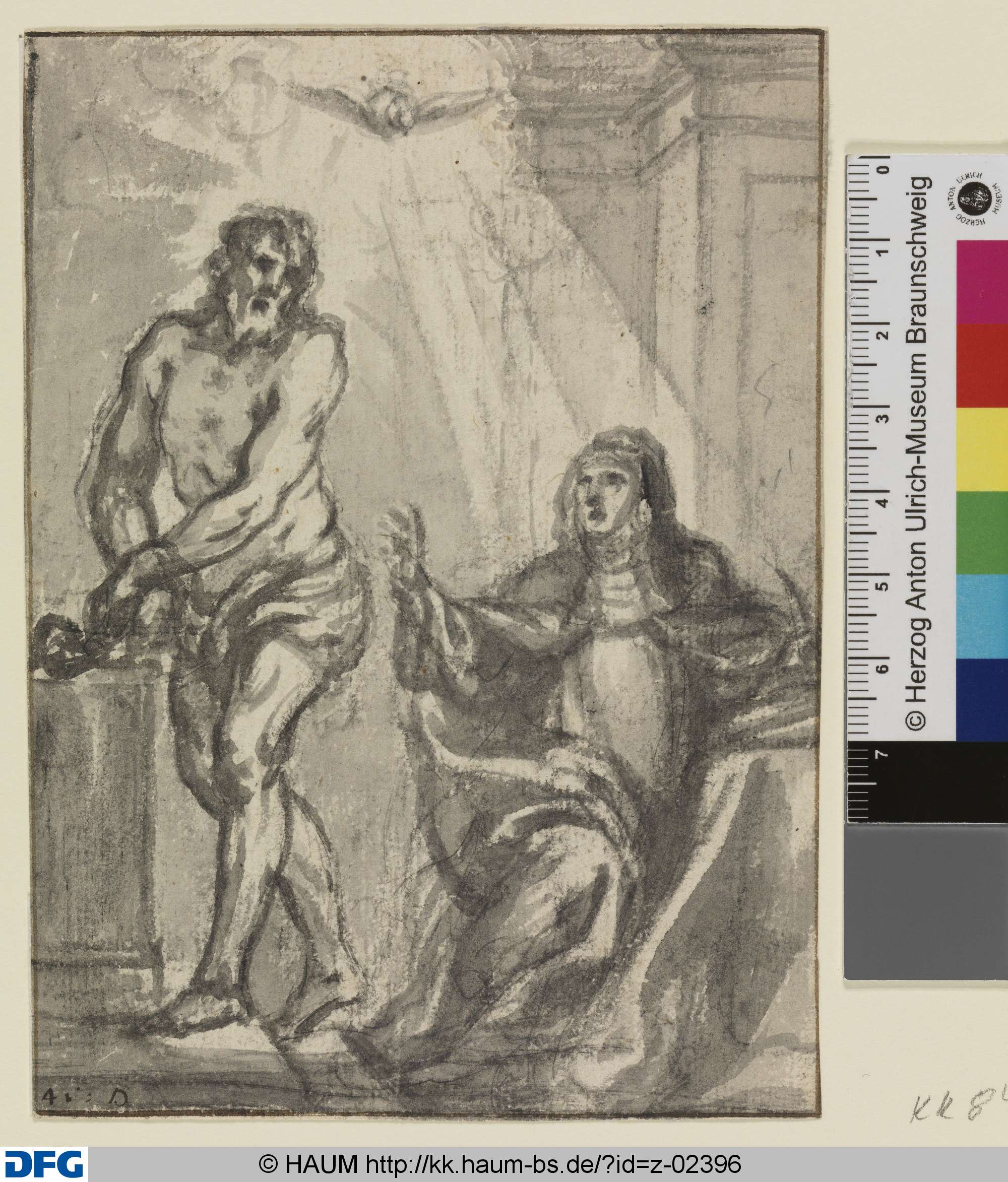 Der gegeißelte Christus erscheint einer Nonne, 17th century