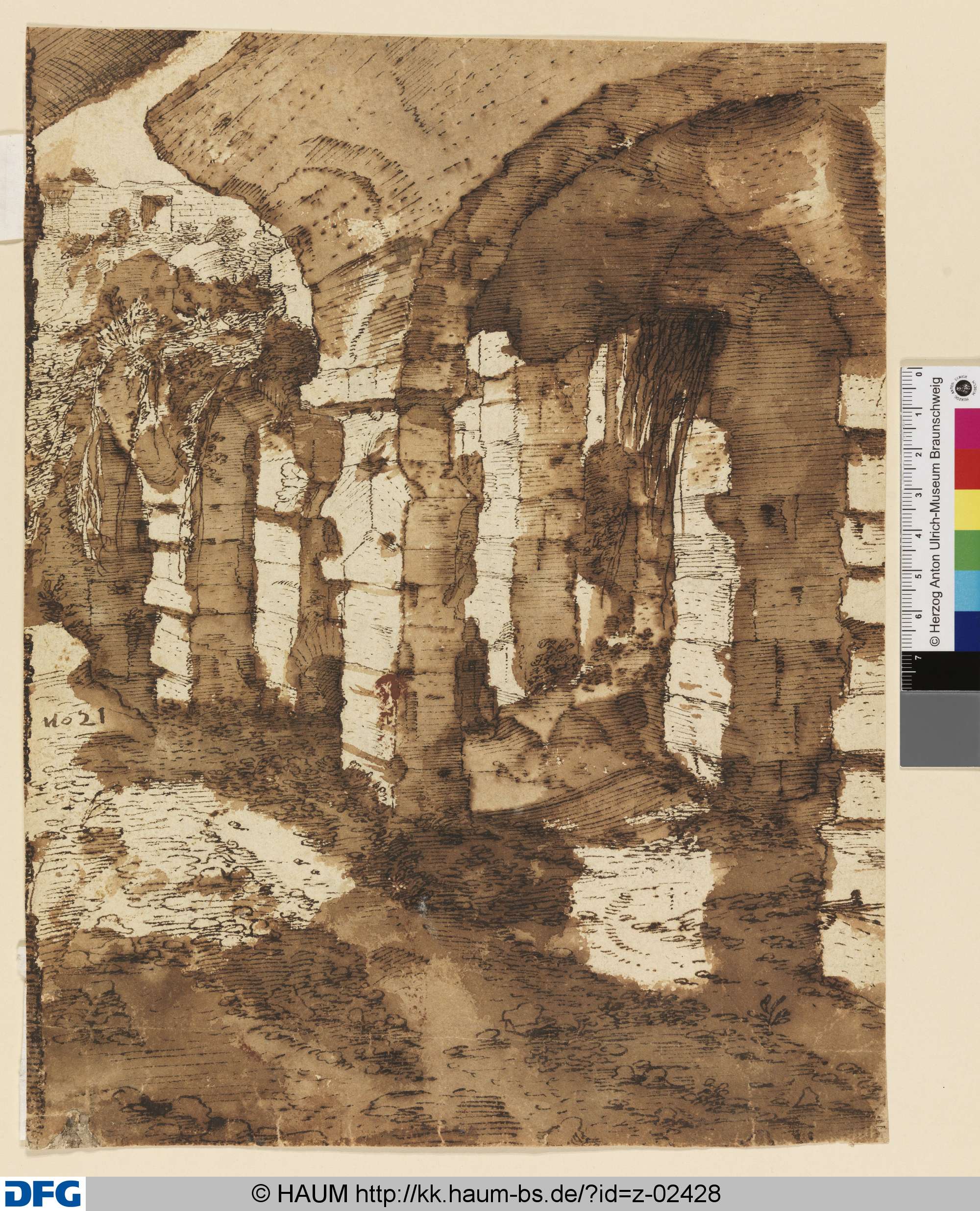 Bewachsene Ruine eines Gewölbes, Paul Bril