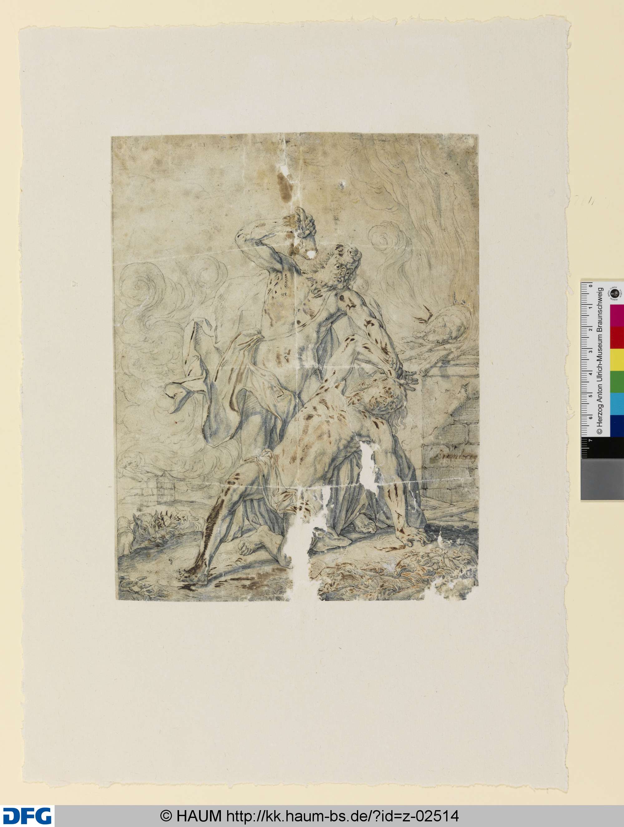 Kain erschlägt Abel, Bartholomeus Breenbergh, 1660–1720