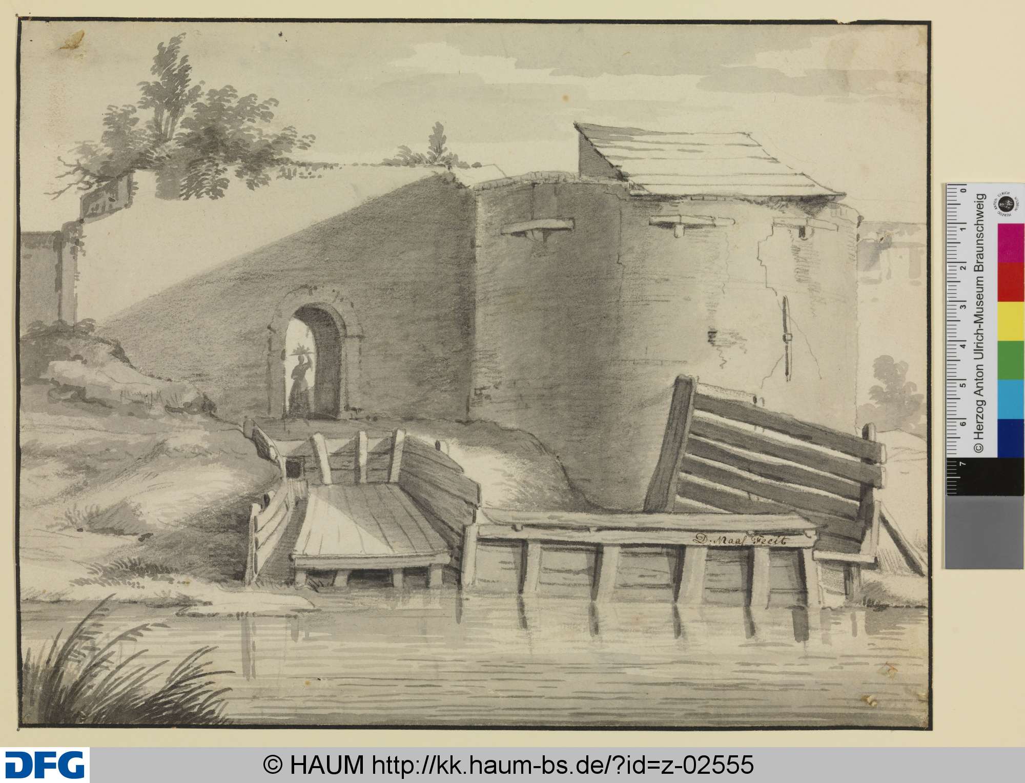 Wassersteg mit Stadtmauer, 1679–1717