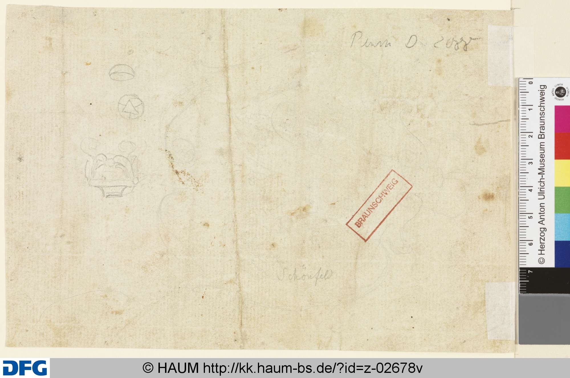 Skizze, Johann Heinrich Schönfeld, 1629–1684