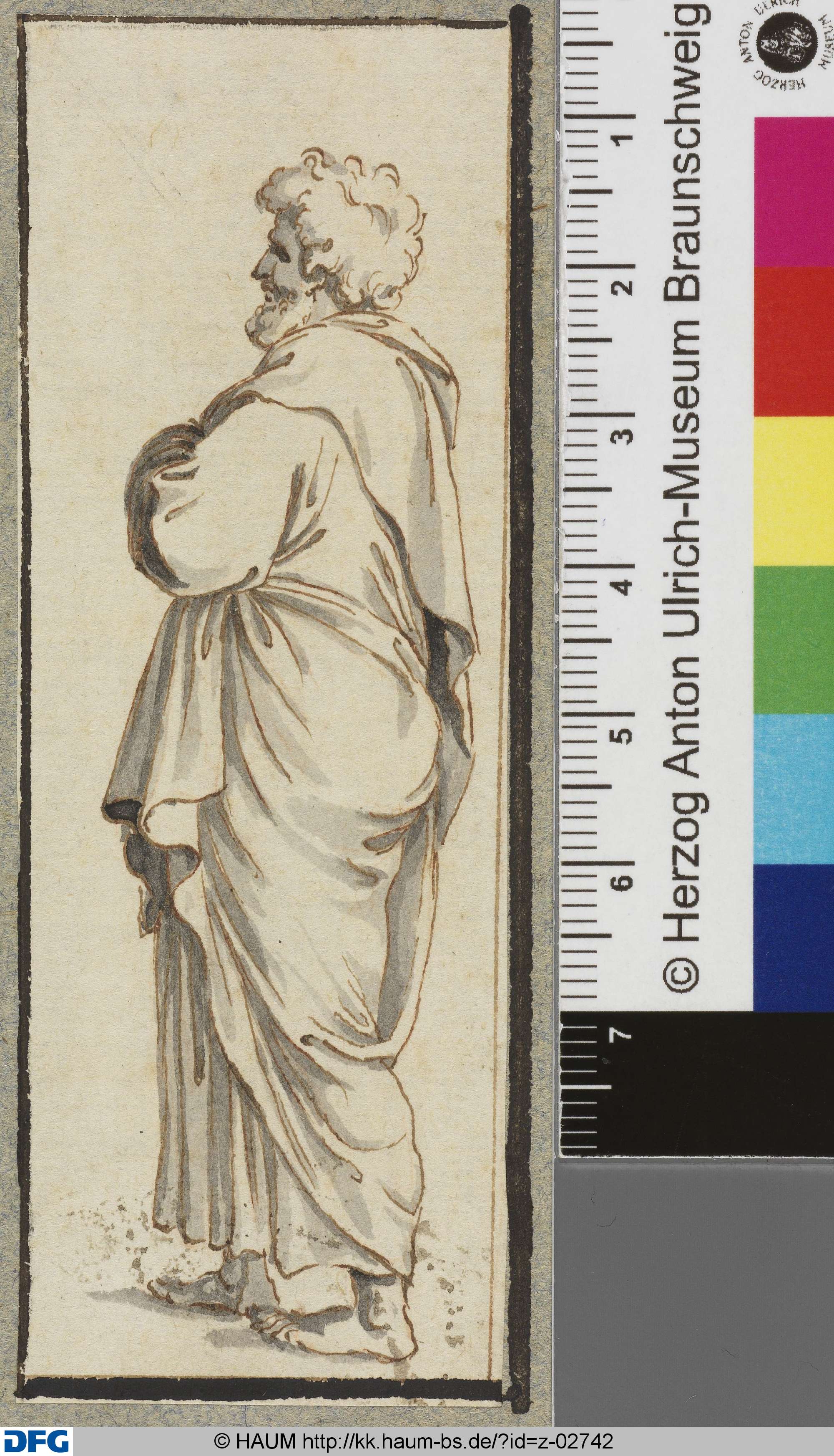 Bärtiger Apostel nach links, 17th century