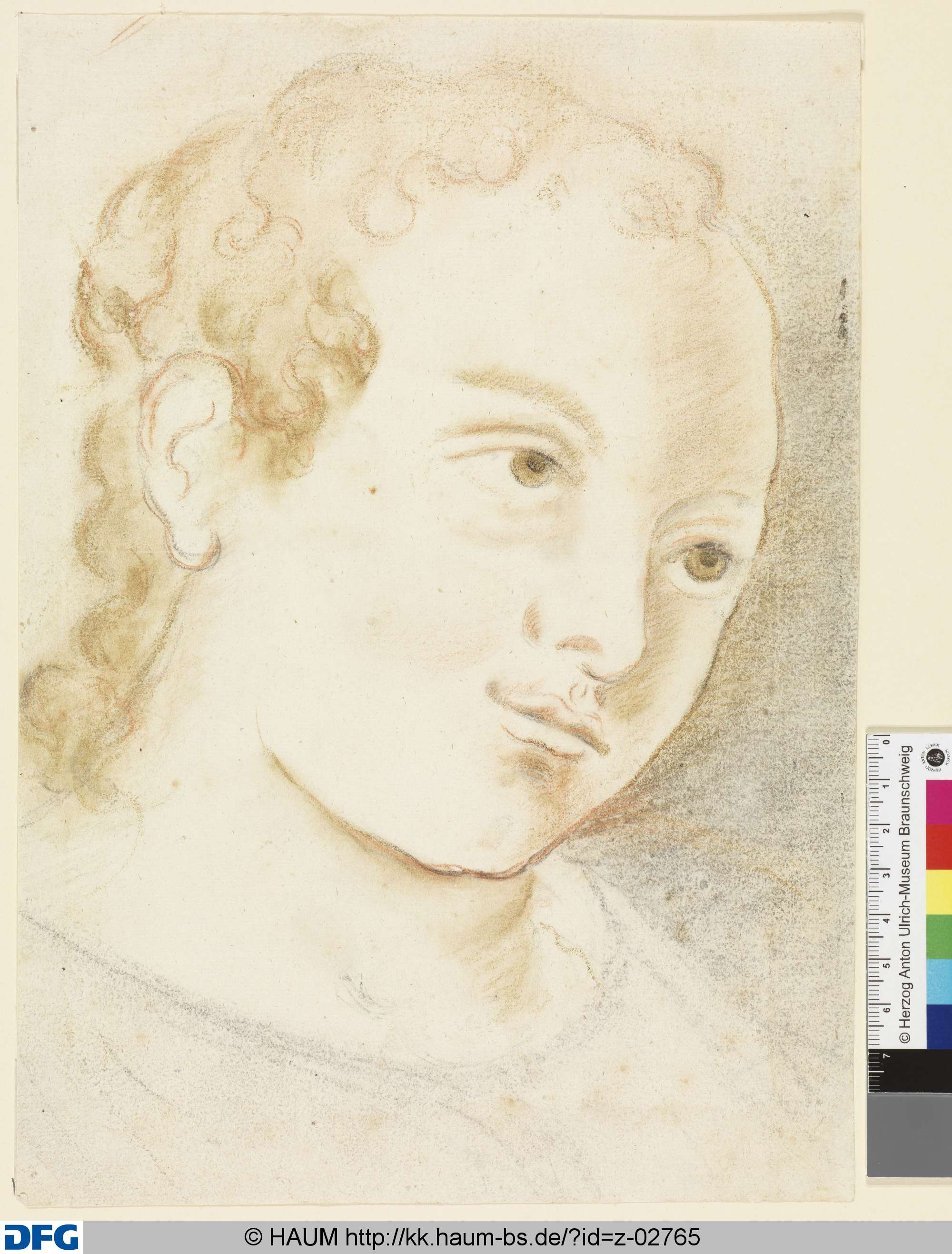 Kopf eines Mädchens nach rechts, 17th century