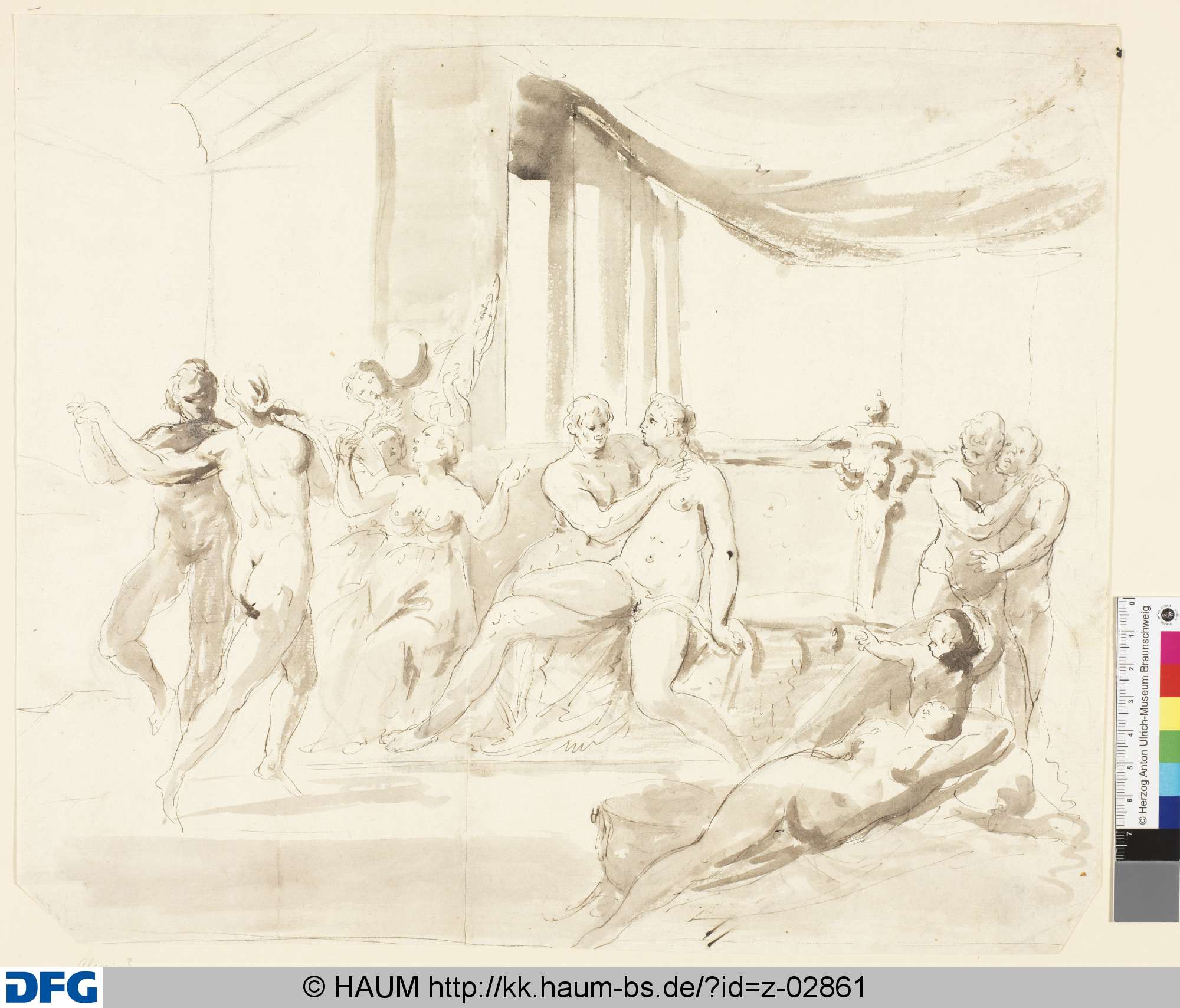 Feiernde und tanzende Paare, 16th century