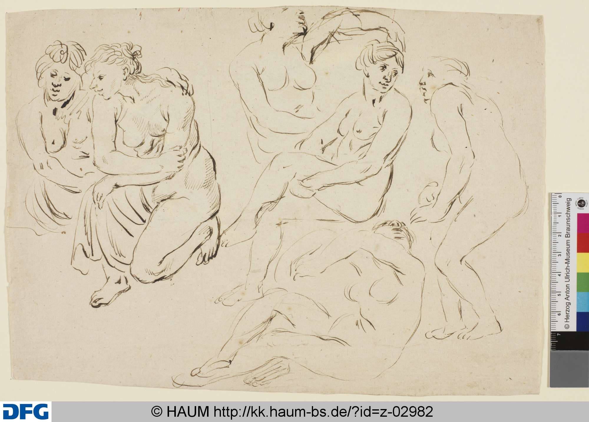 Weibliche Figurenstudien, 1600–1700