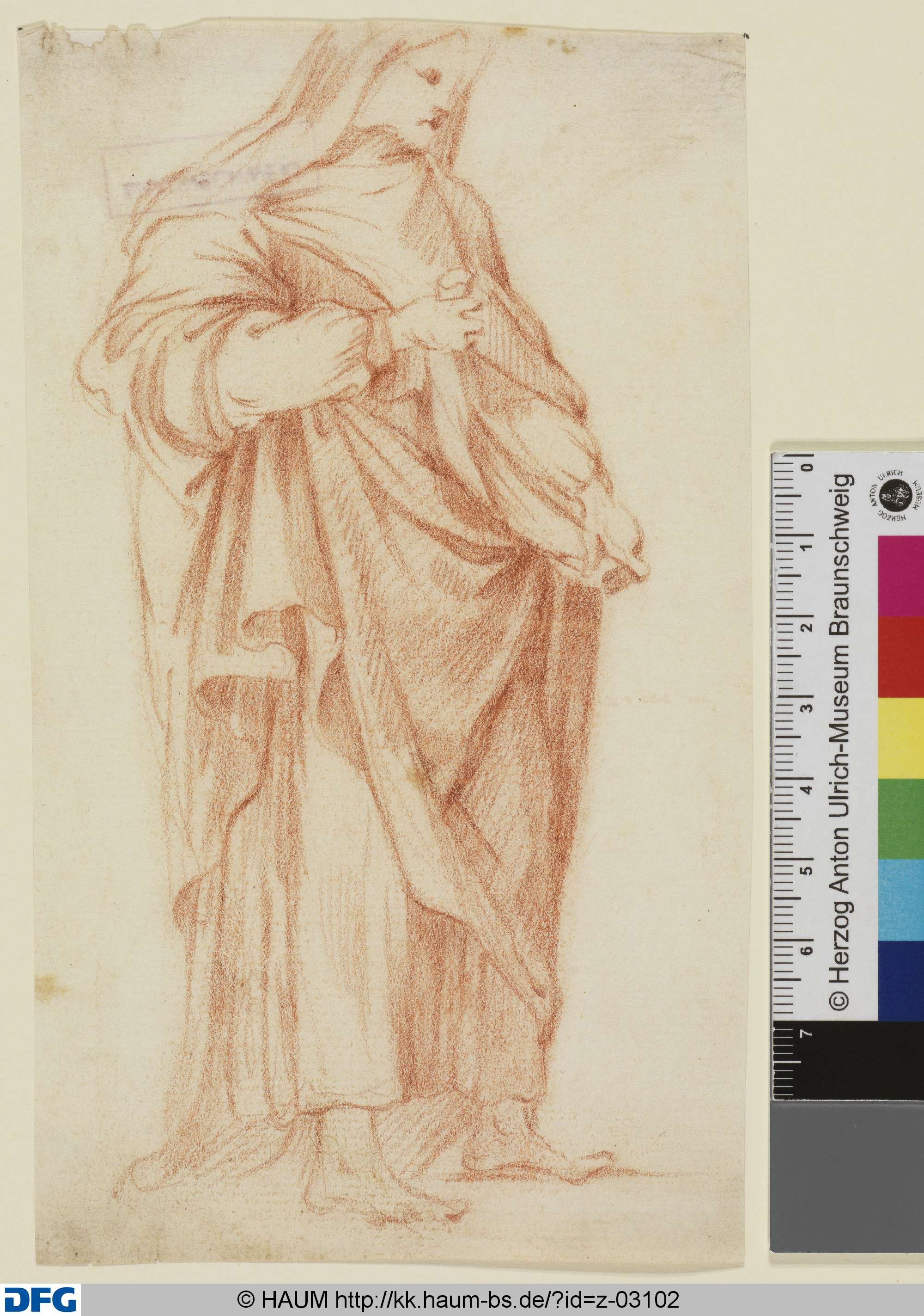 Stehende weibliche Gewandfigur, 17th century