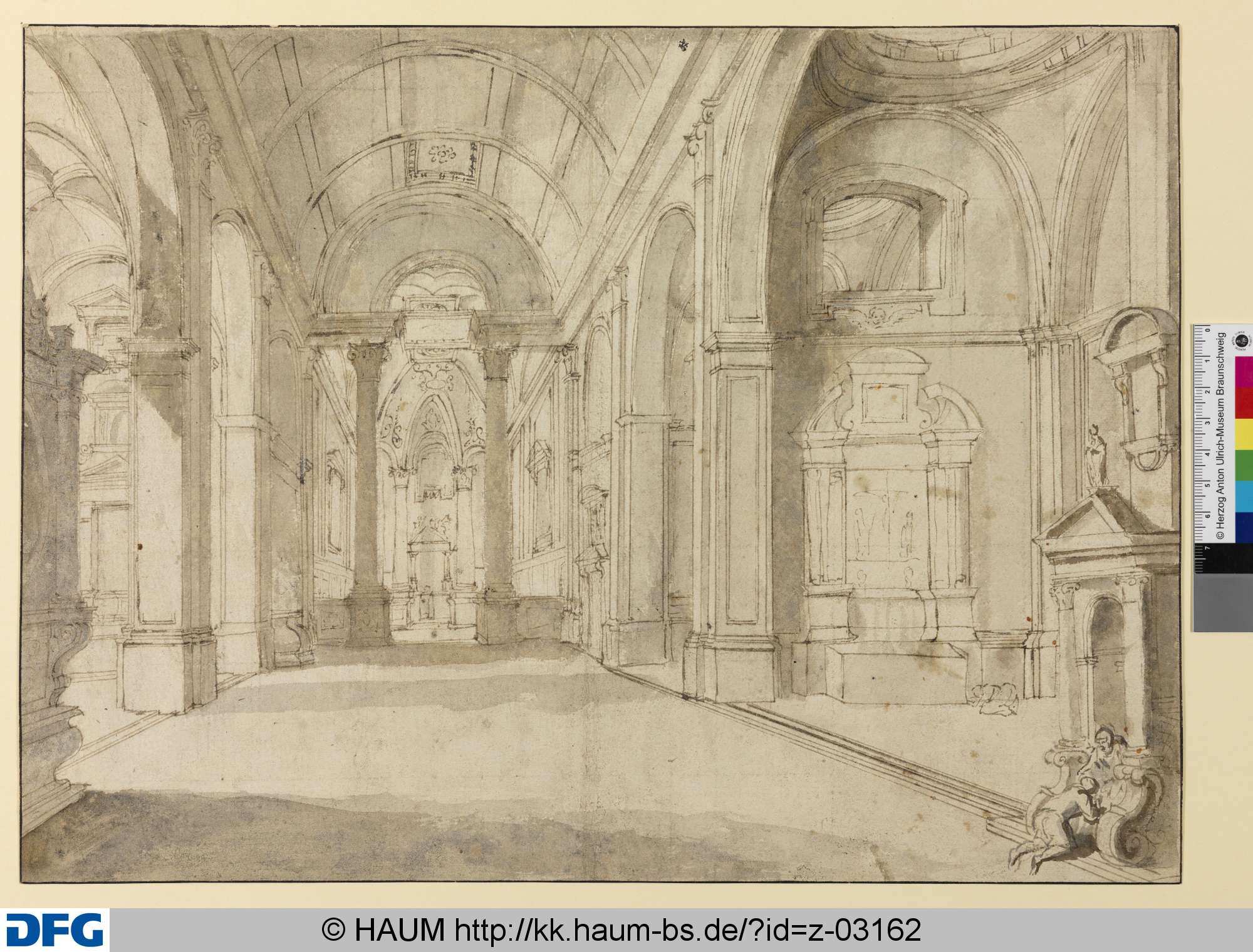 Innenansicht einer Renaissance-Kirche