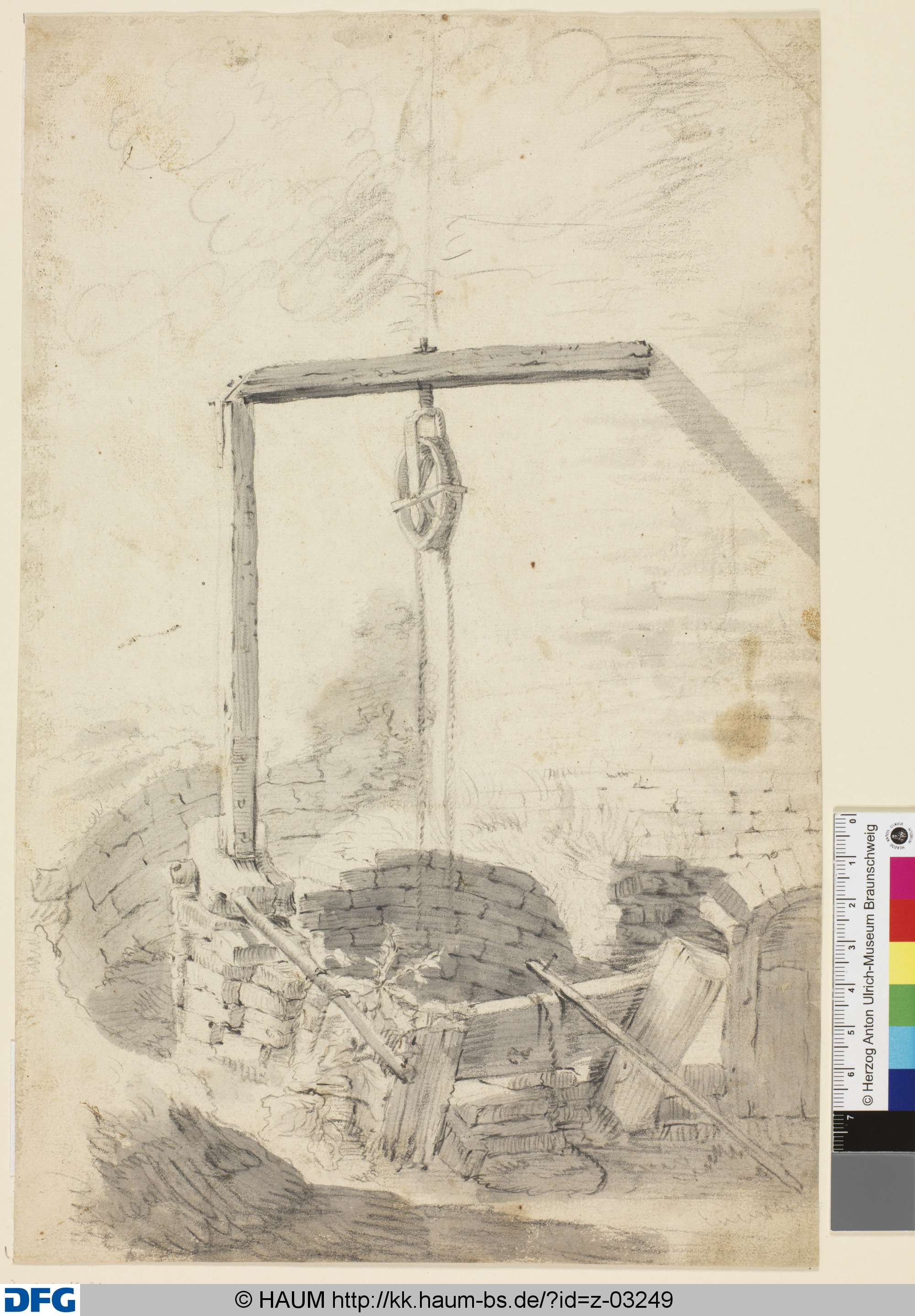 Verfallener Ziehbrunnen, 18th century