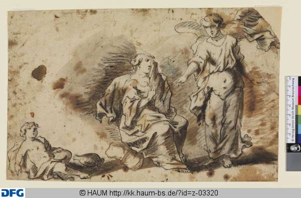 Hagar und der Engel in der Wüste — Rembrandt van Rijn