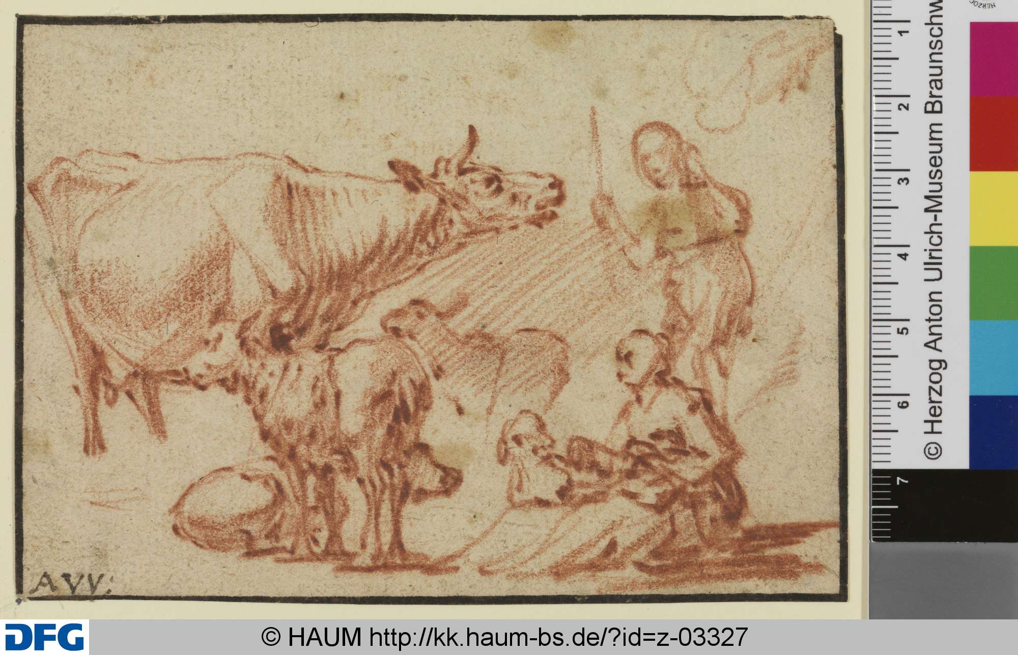 Hirtinnen mit Kuh und Schafen, Адриан ван де Вельде, 1656–1672