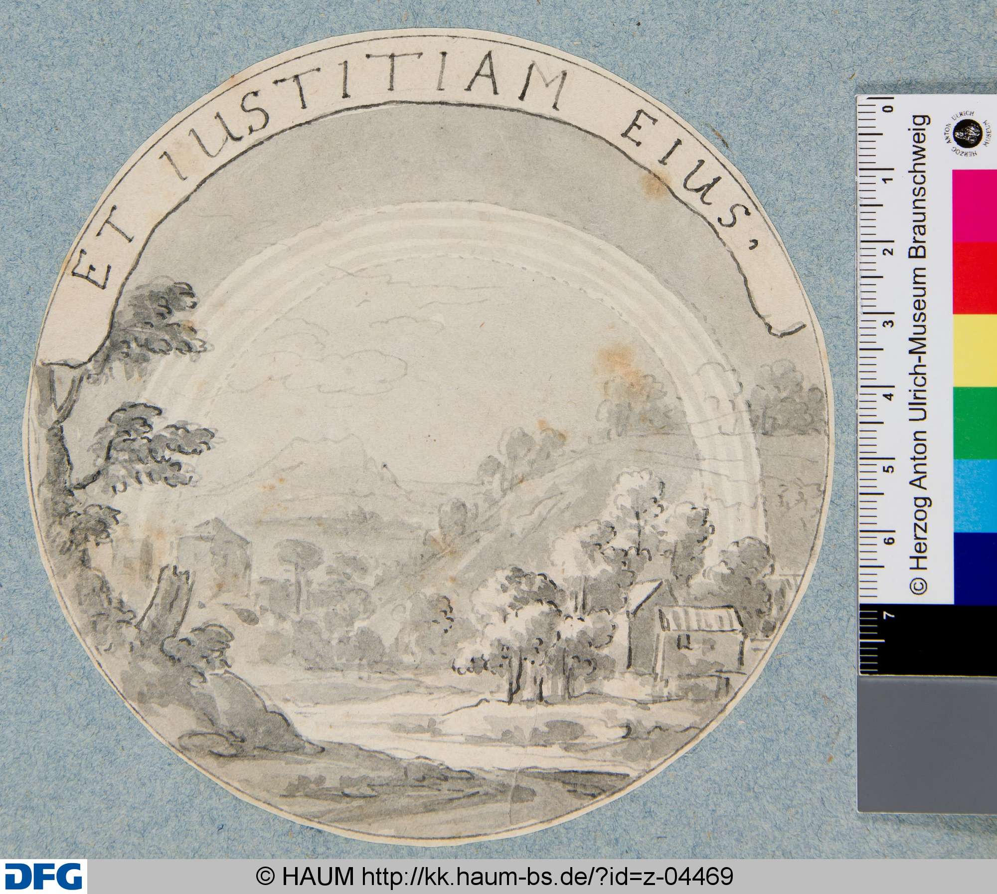 Emblem: Et Iustitiam Eius, Johann Oswald Harms, 1680–1686