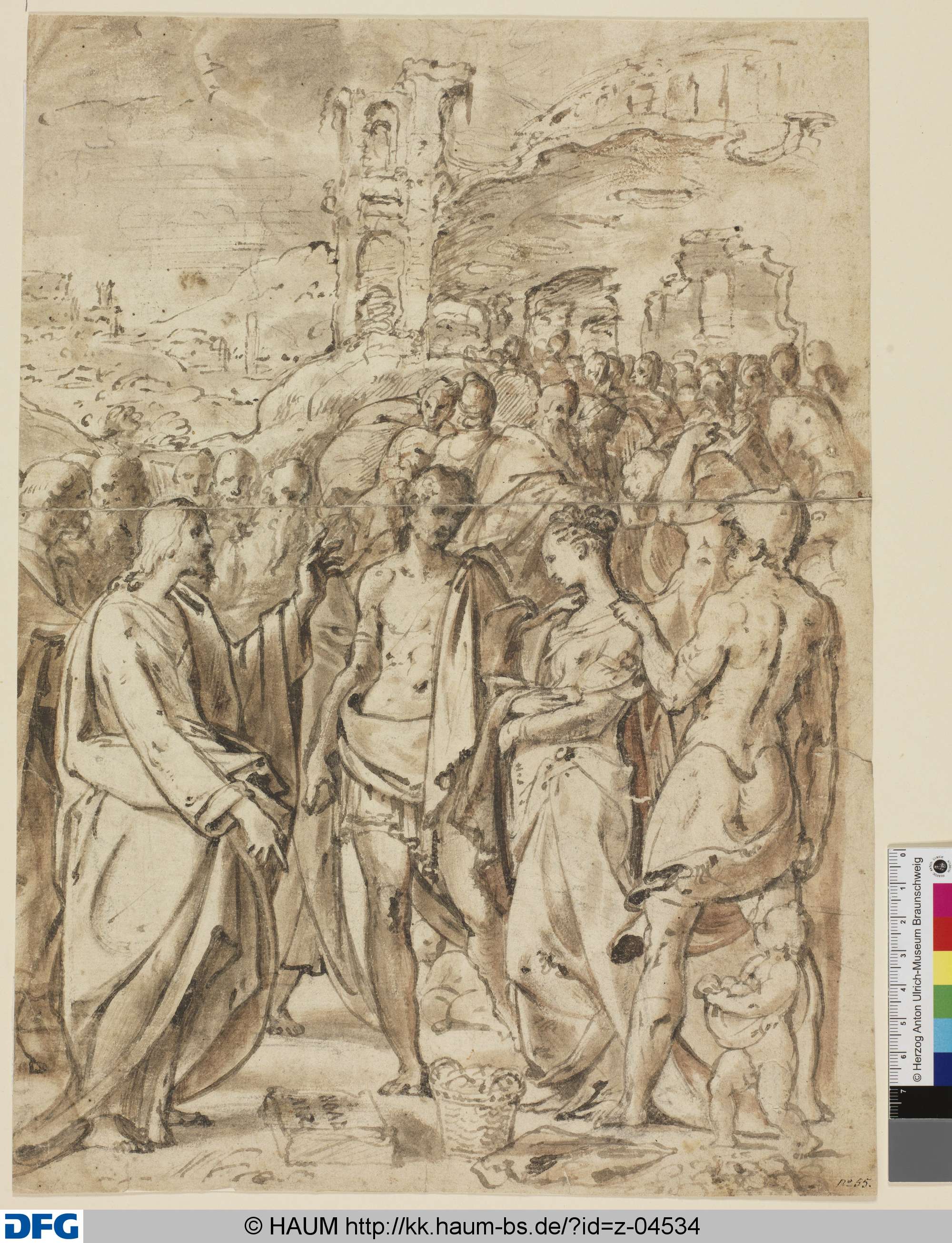 Christus und die Ehebrecherin, 1595–1605