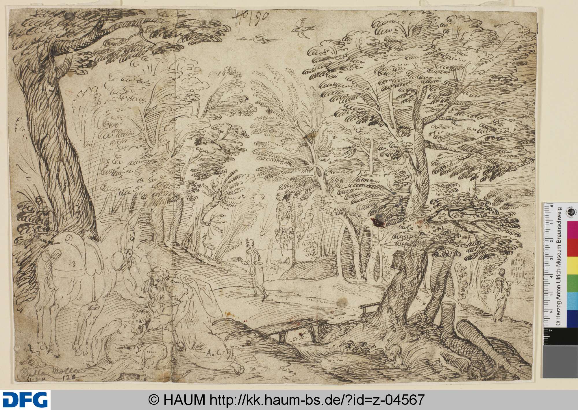 Landschaft mit dem barmherzigen Samariter, 17th century