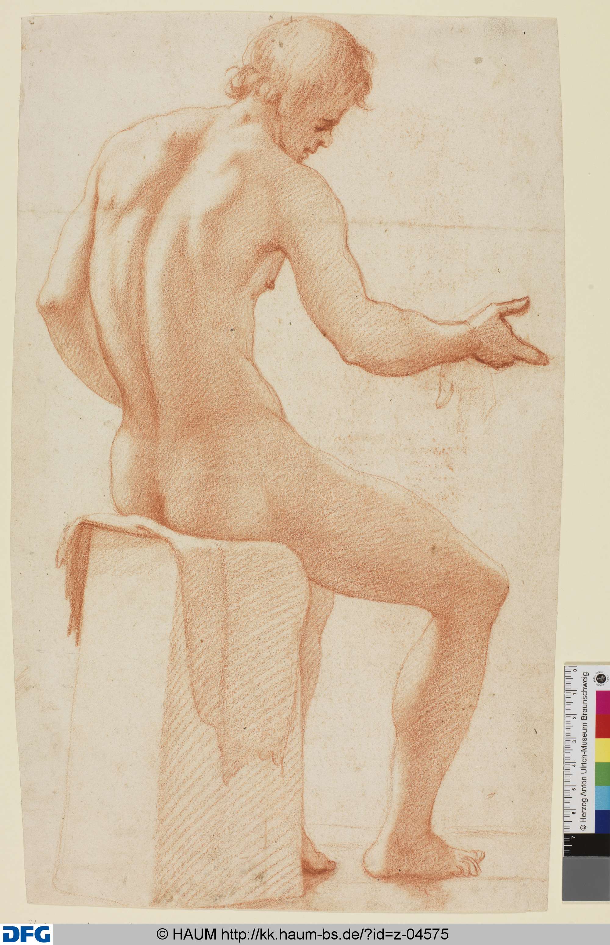 Sitzender nackter Jüngling, 16th century