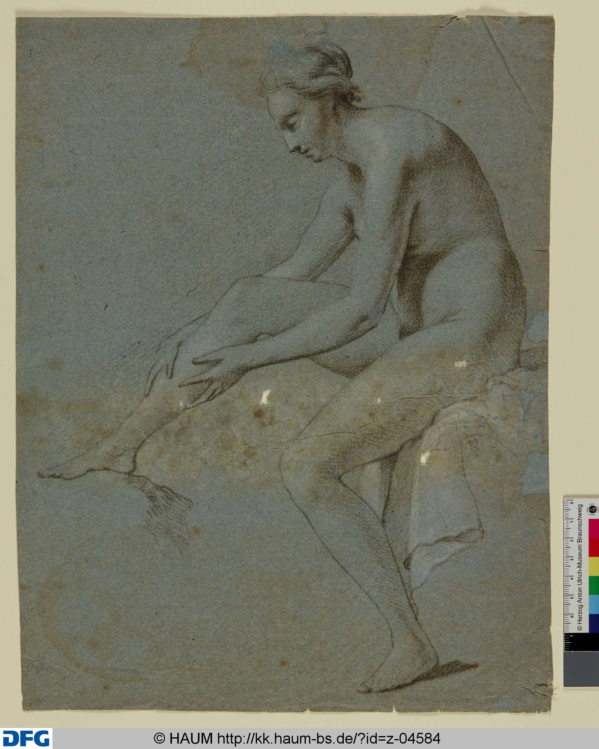Sitzender Frauenakt, 17th century