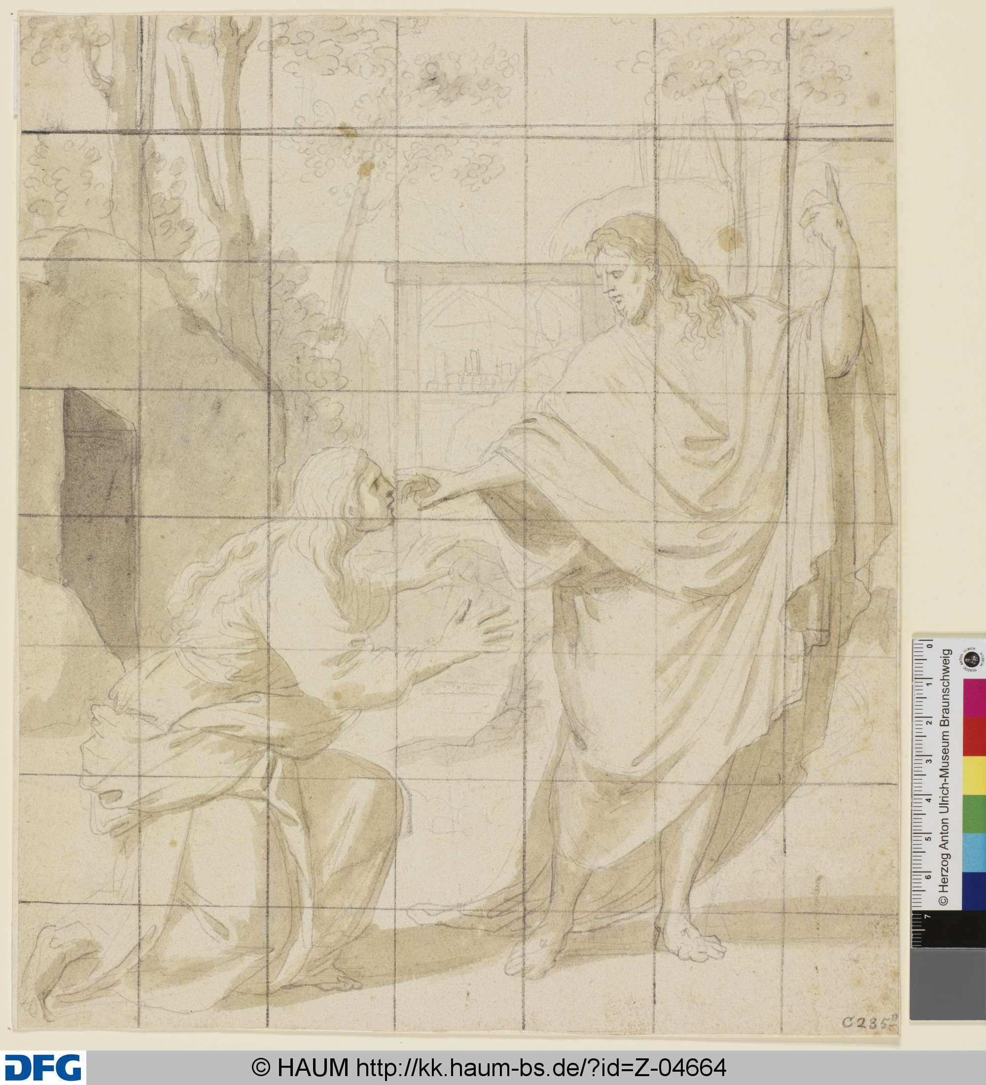 Christus heilt einen Blinden, Abraham Bloemaert, 17th century