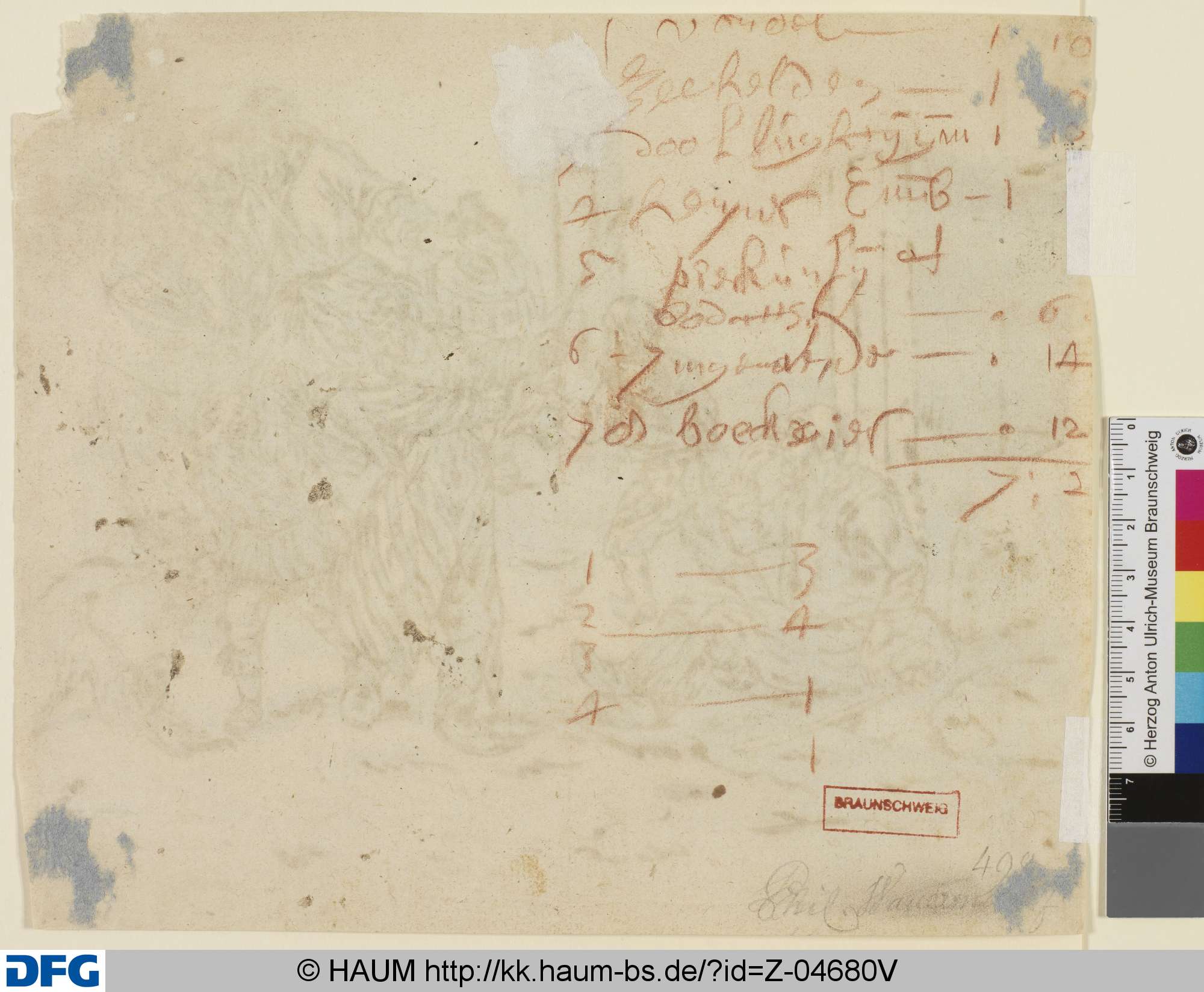 Handgeschriebener Text, Philips Wouwerman, 17th century