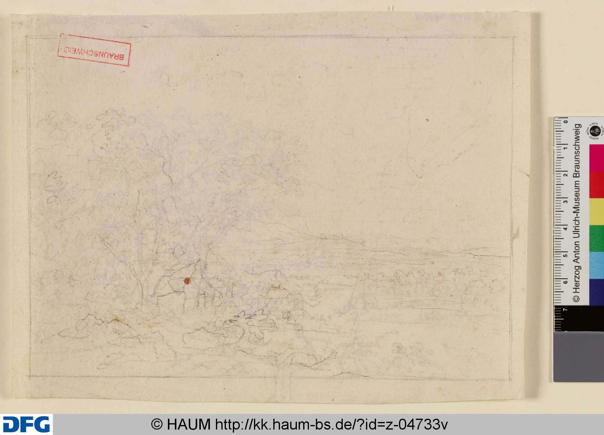 Skizze einer Landschaft, 17th century