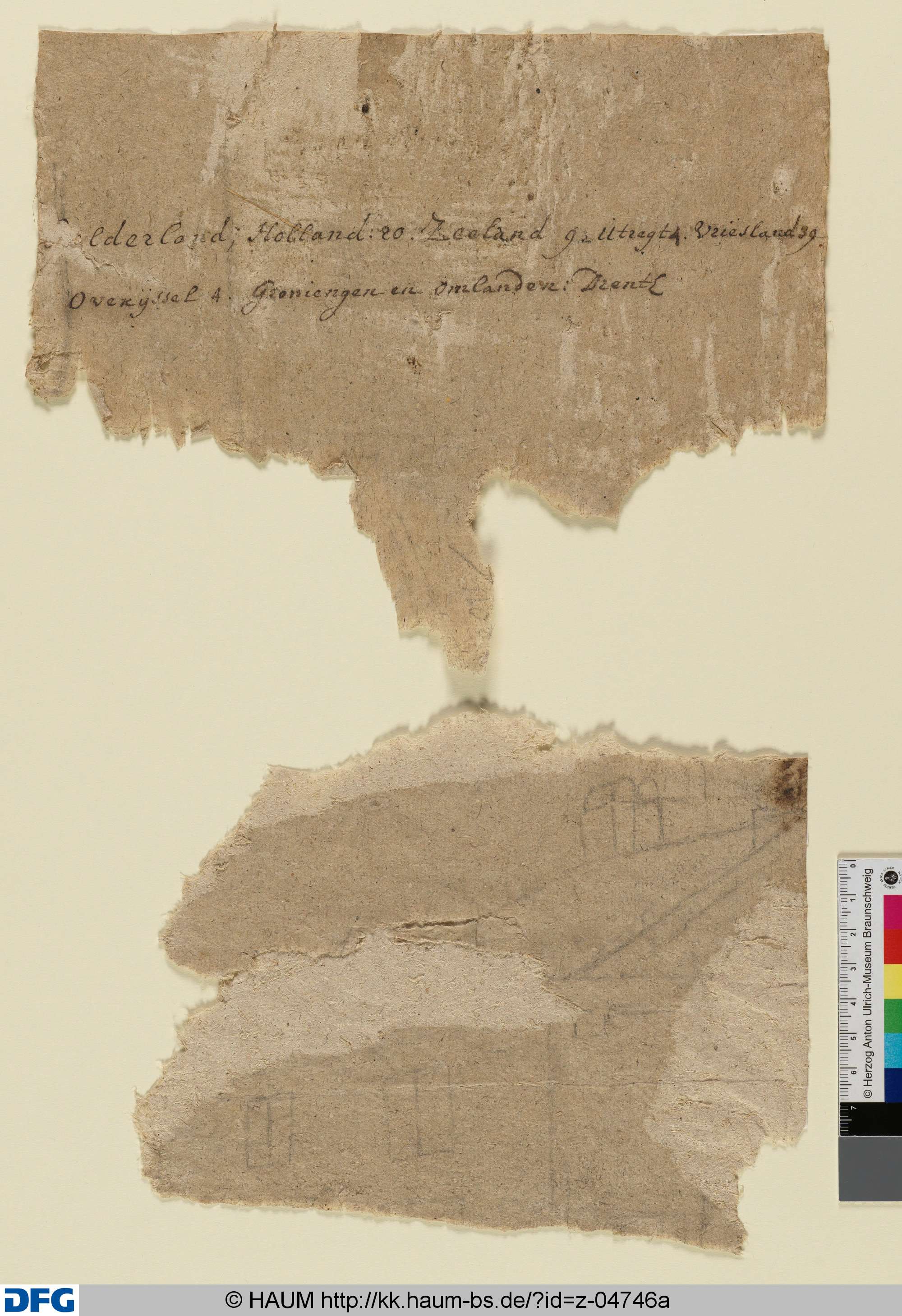 Textfragment, 17th century