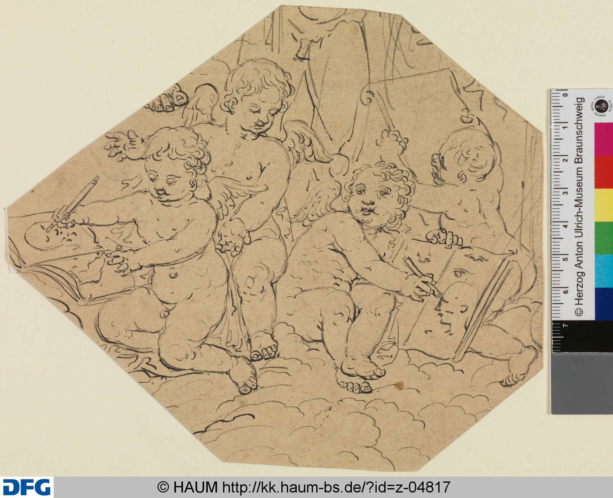 Zeichnende Putti