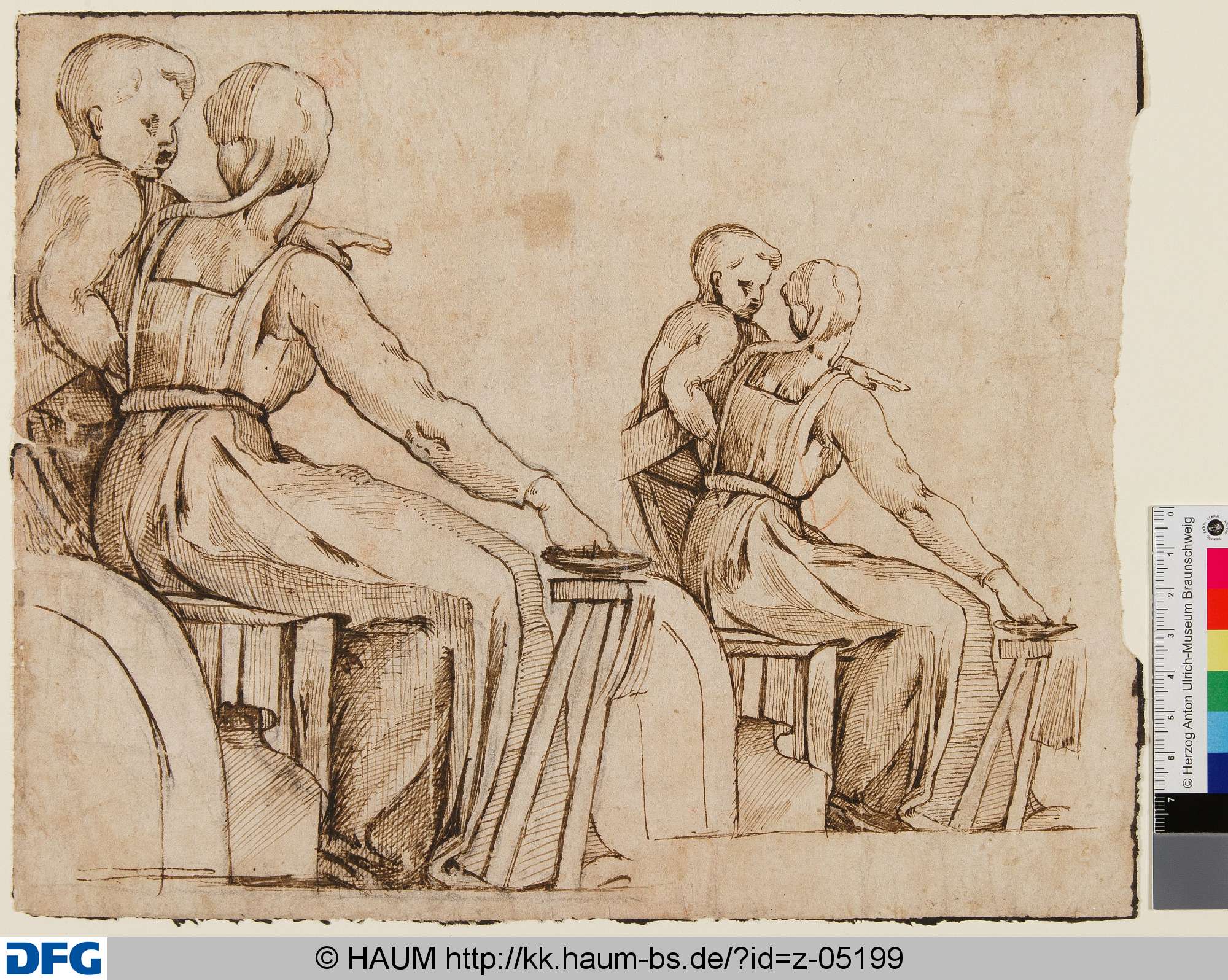 Frau mit Kind, sitzend, Buonarroti Michelangelo