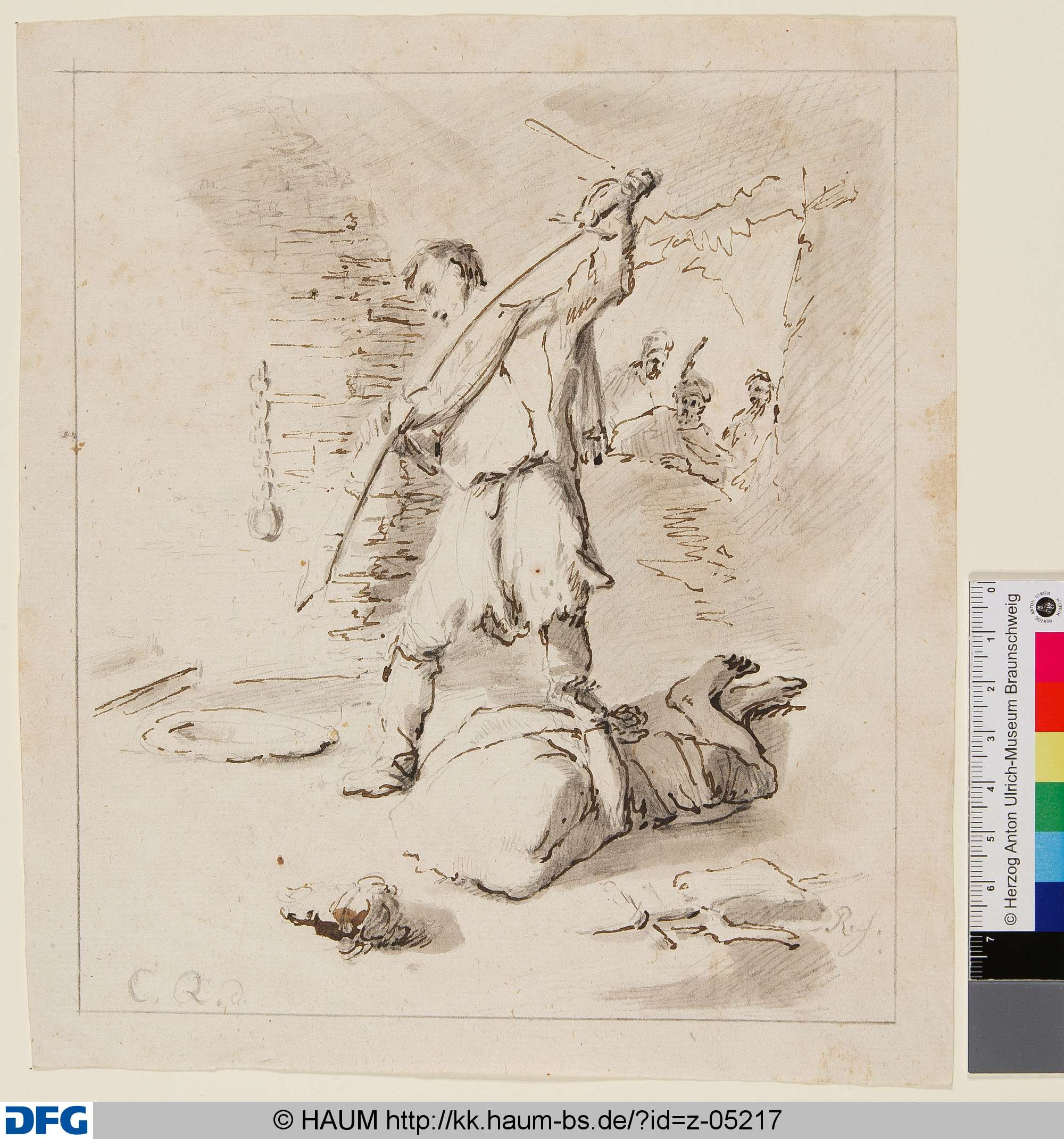 Nach der Enthauptung, Rembrandt