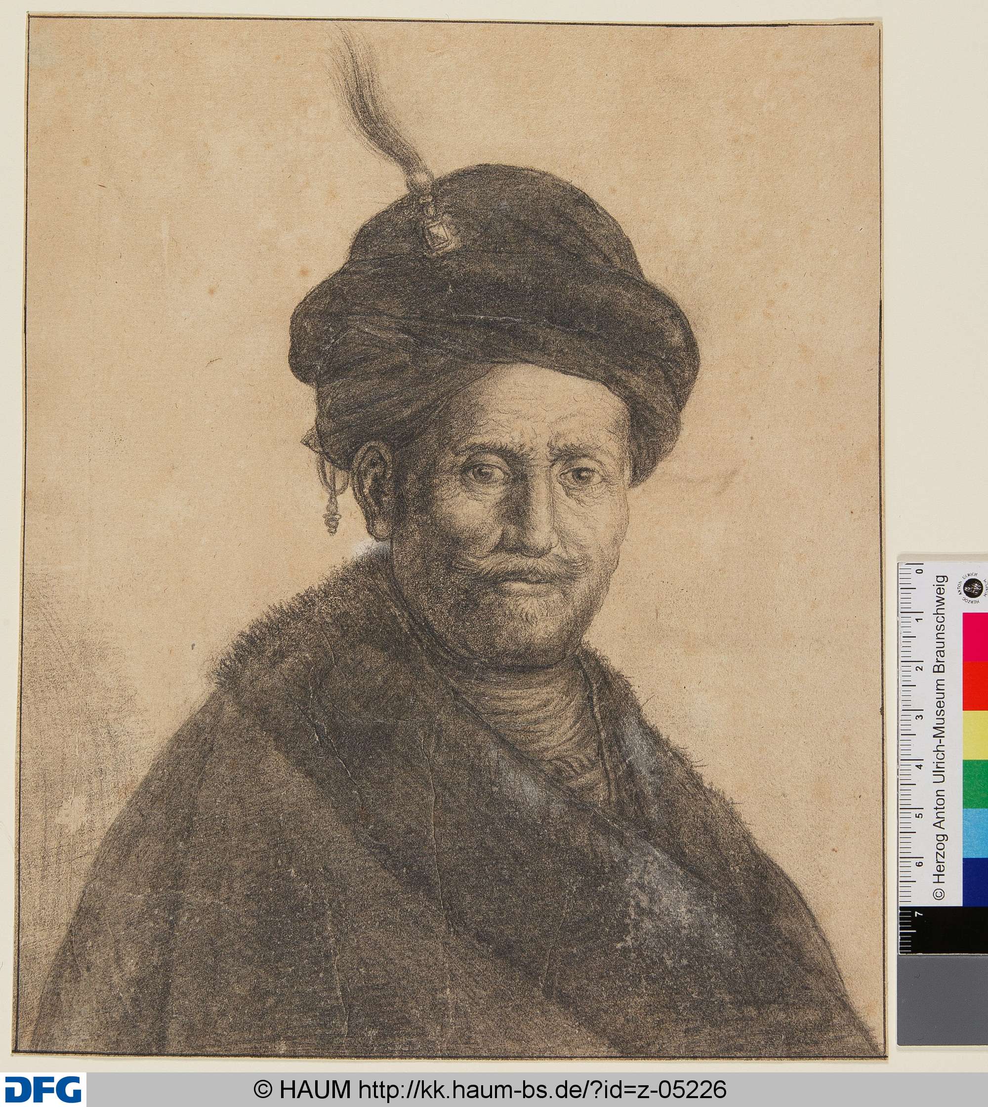 Porträt eines Mannes mit Turban, Simon Vouet