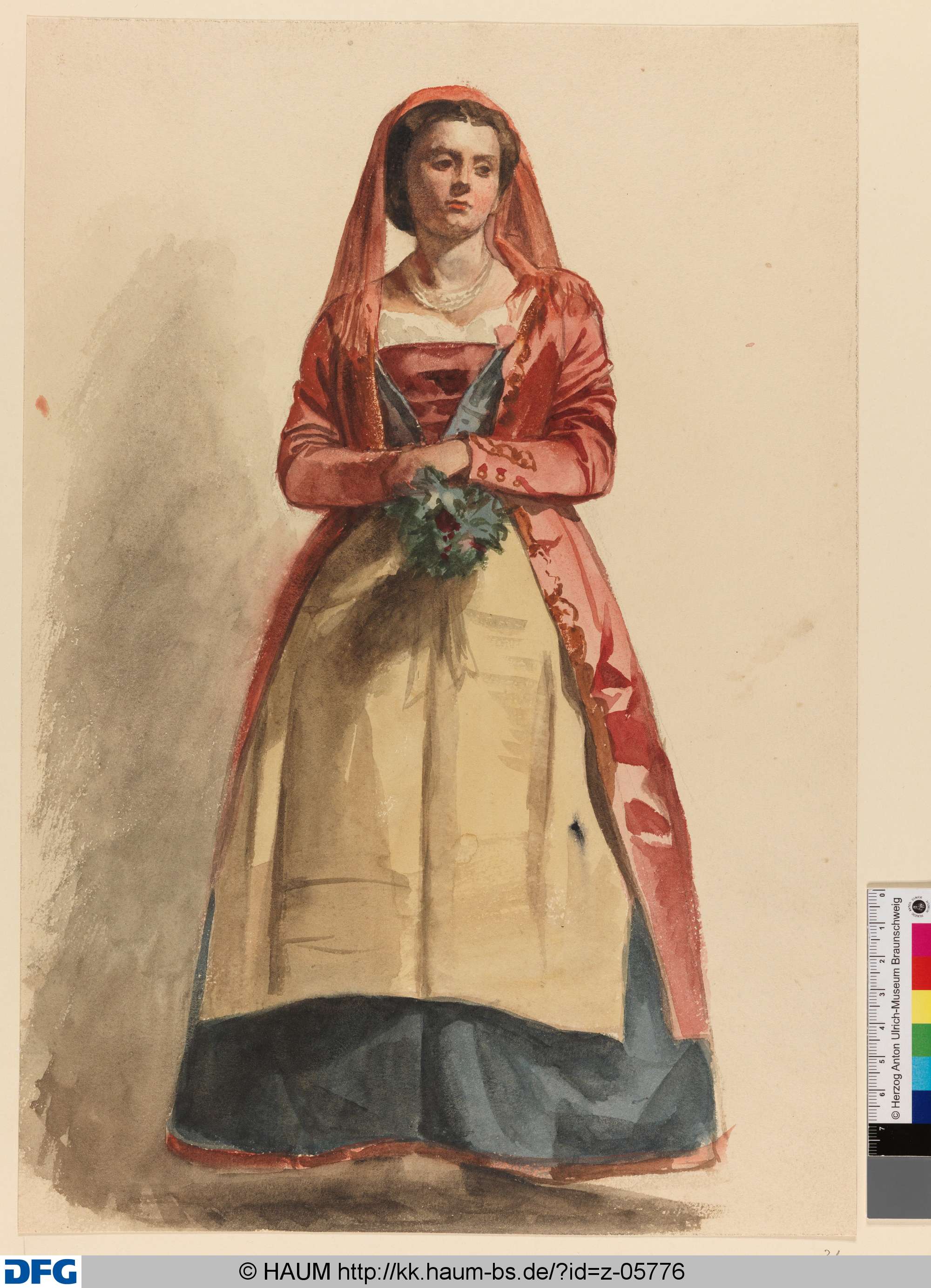 Frau auf Capri, Rudolph Friedrich August Henneberg, 1862