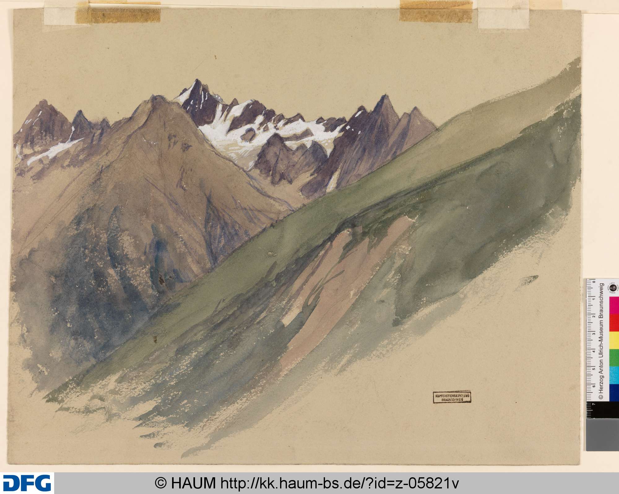 Berglandschaft, Rudolph Friedrich August Henneberg, 1863–1875