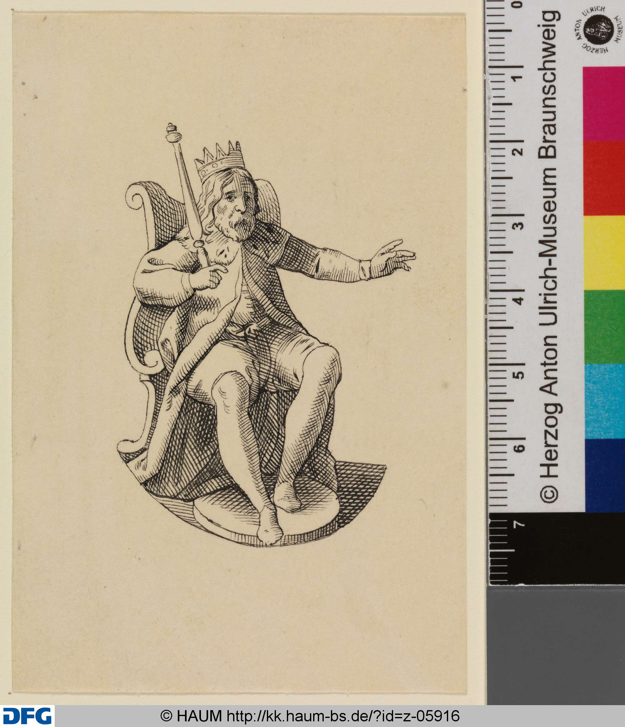 König, große Figur, Ludwig Burger