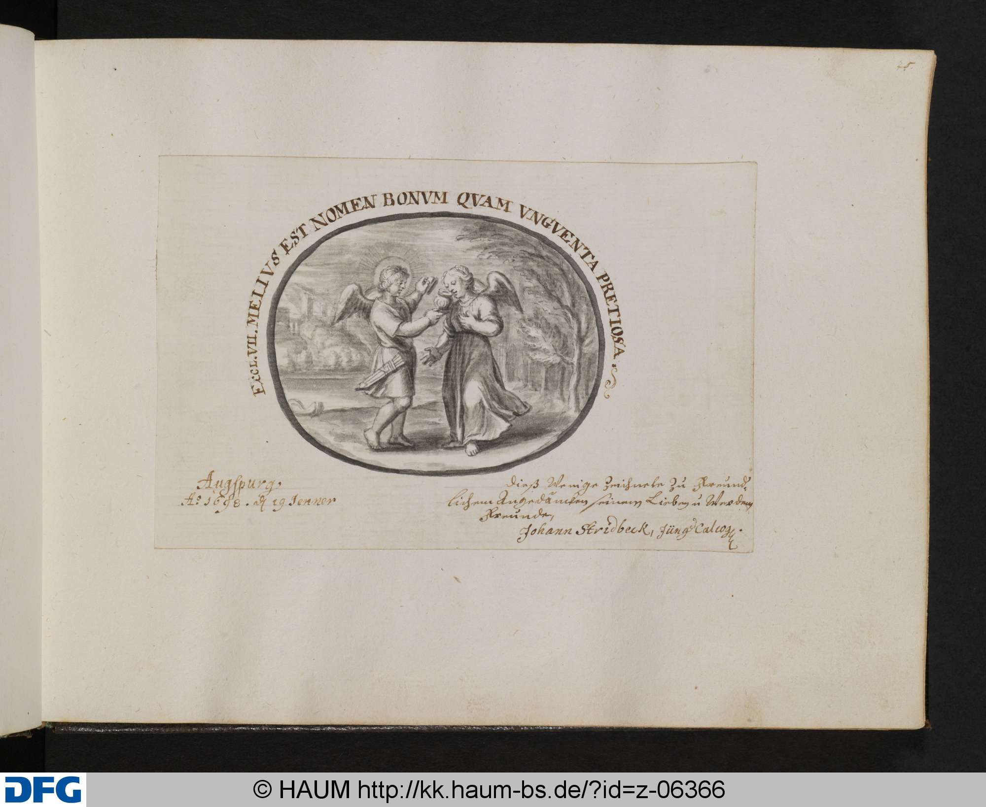 [Titel], Johann Stridbeck, 1698